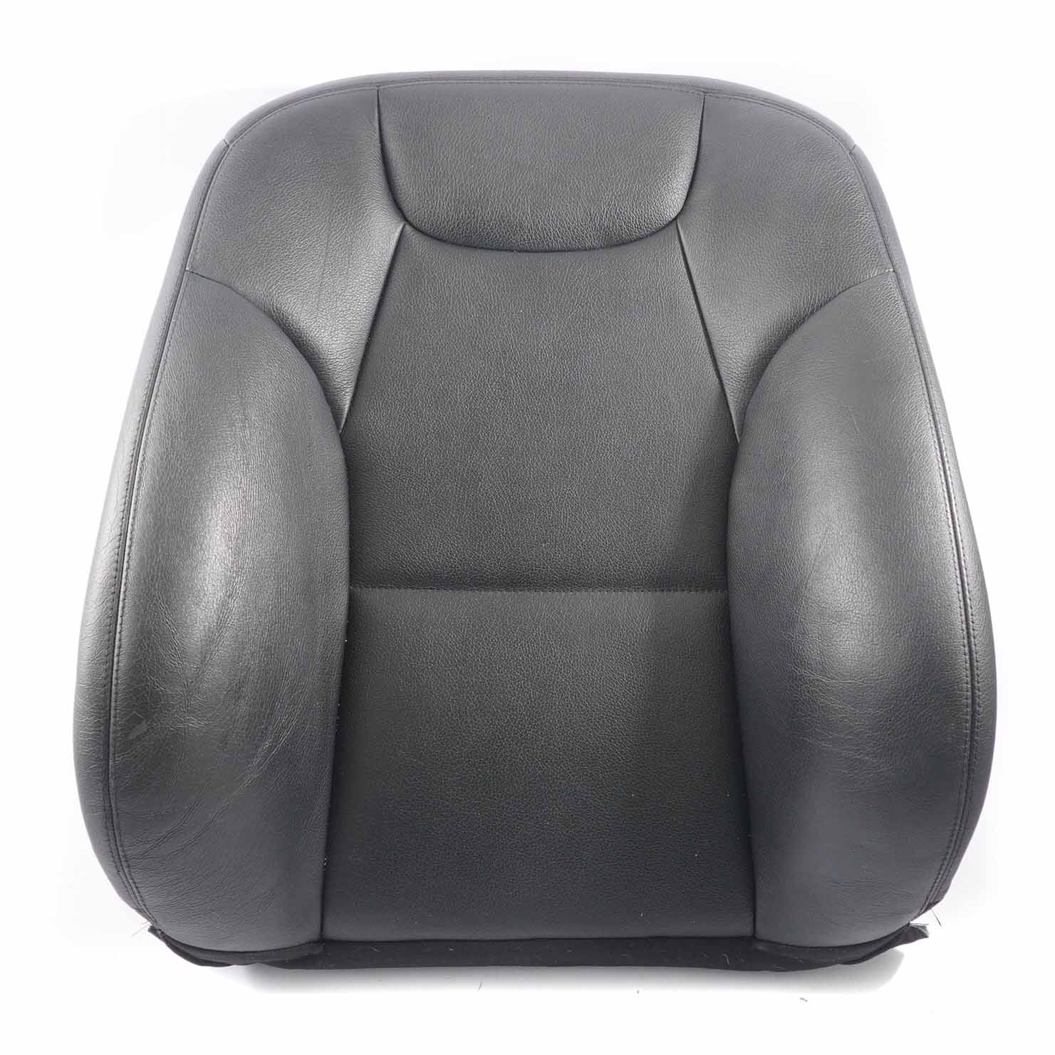 Mercedes W204 Front Seat Backrest Left Sport Seat N/S Heated Cover Black Leather