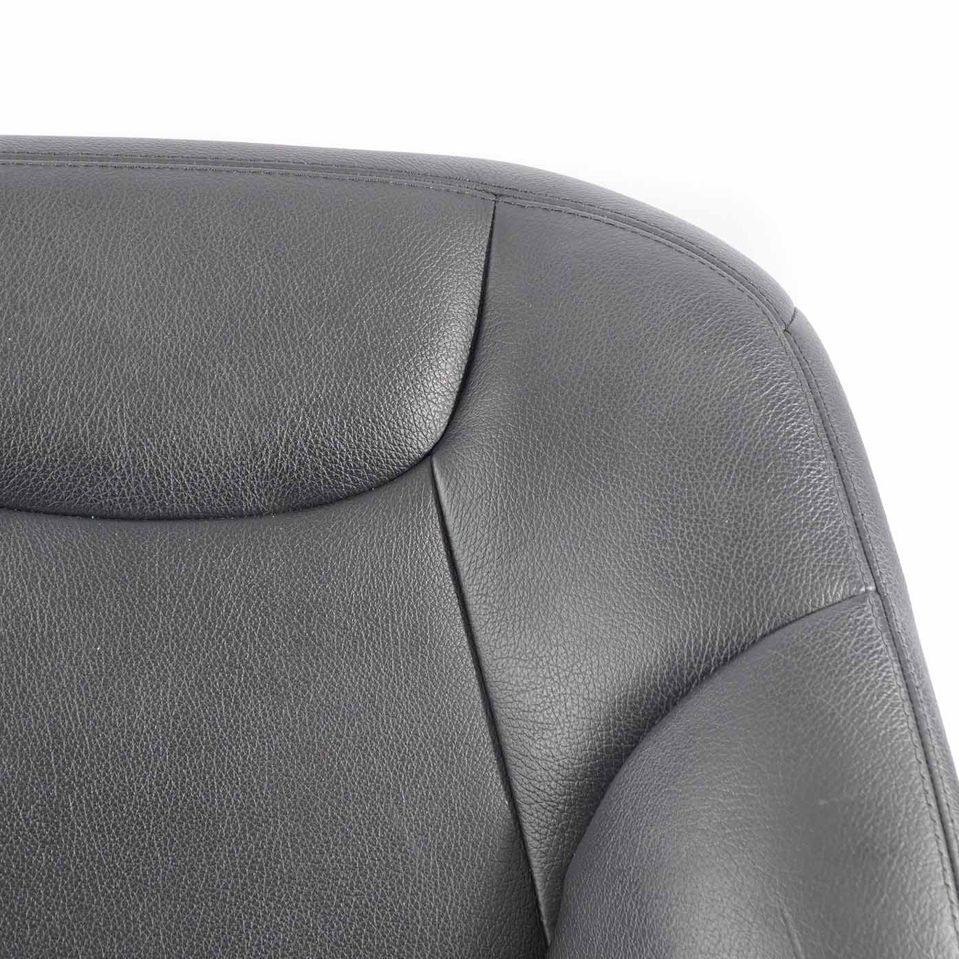 Mercedes W204 Front Seat Backrest Left Sport Seat N/S Heated Cover Black Leather