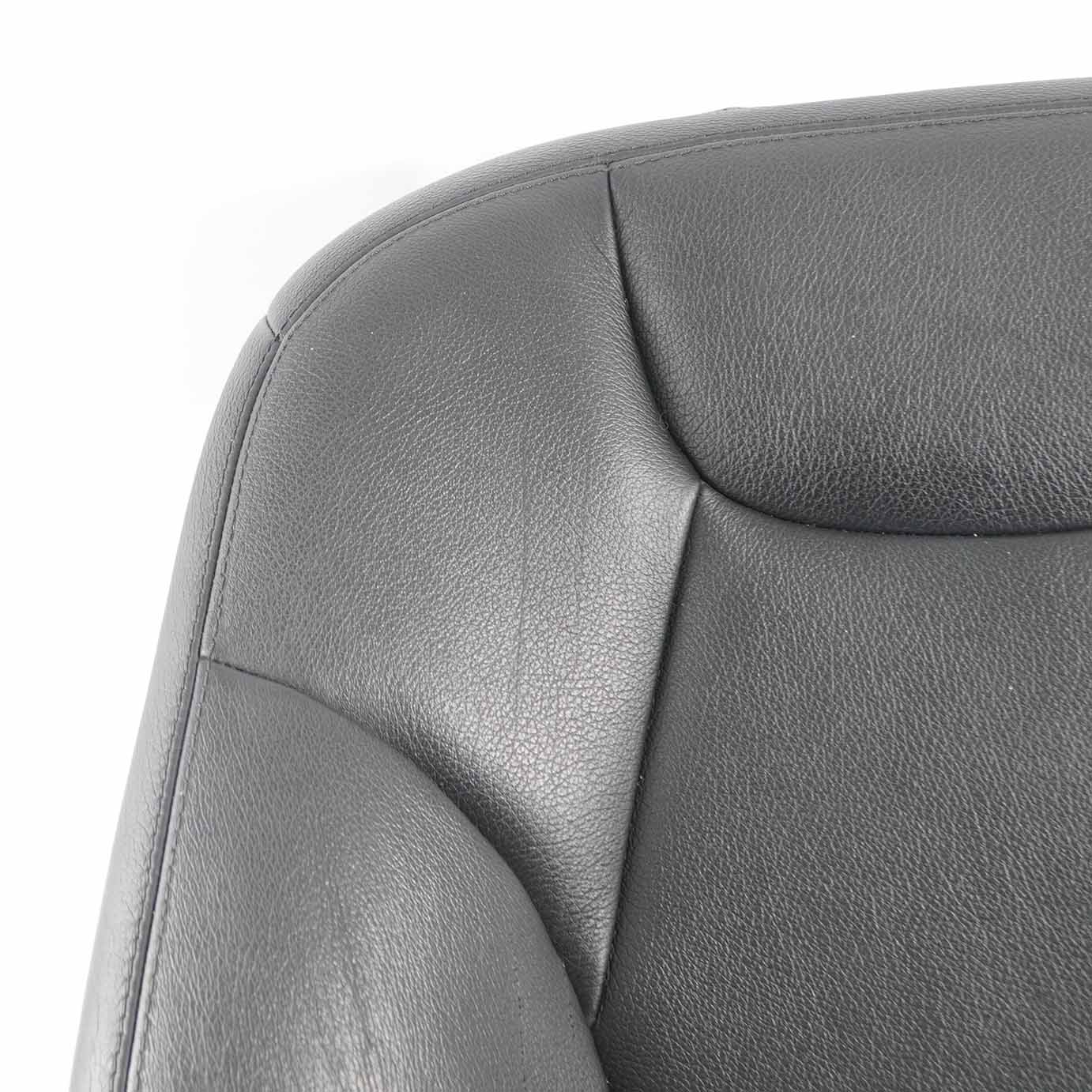 Mercedes W204 Front Seat Backrest Left Sport Seat N/S Heated Cover Black Leather