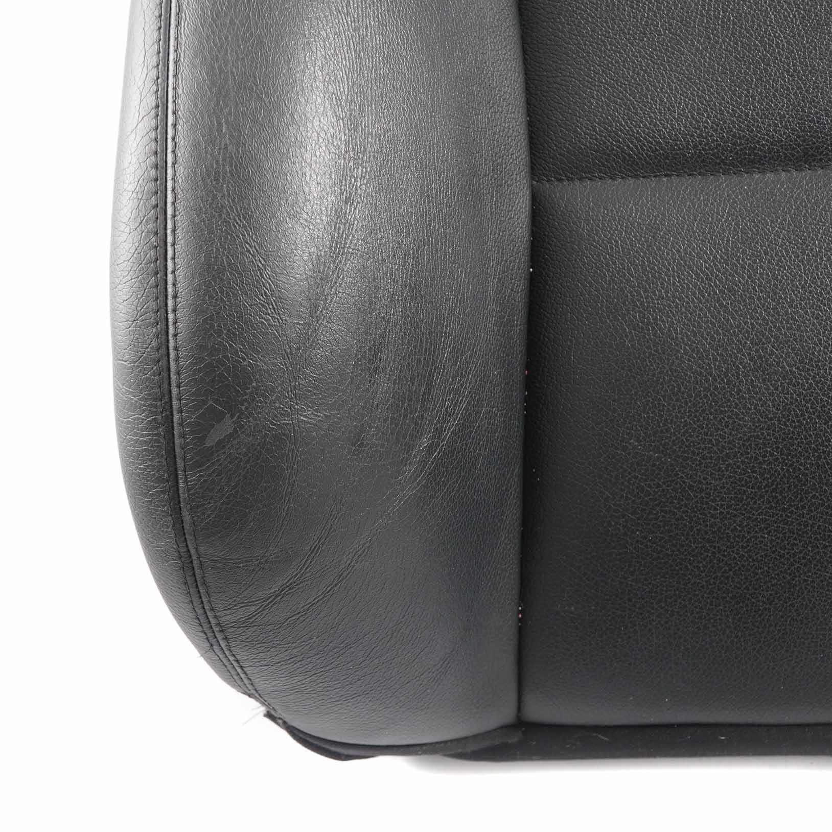 Mercedes W204 Front Seat Backrest Left Sport Seat N/S Heated Cover Black Leather