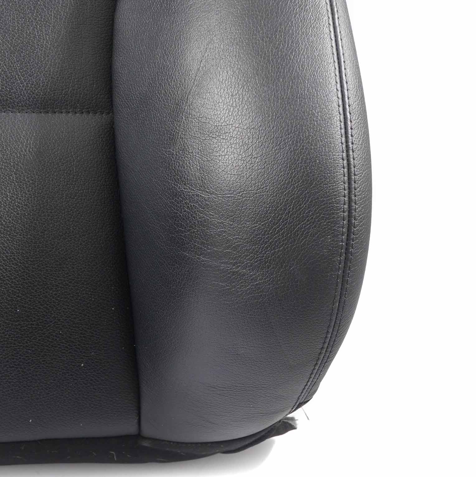 Mercedes W204 Front Seat Backrest Left Sport Seat N/S Heated Cover Black Leather