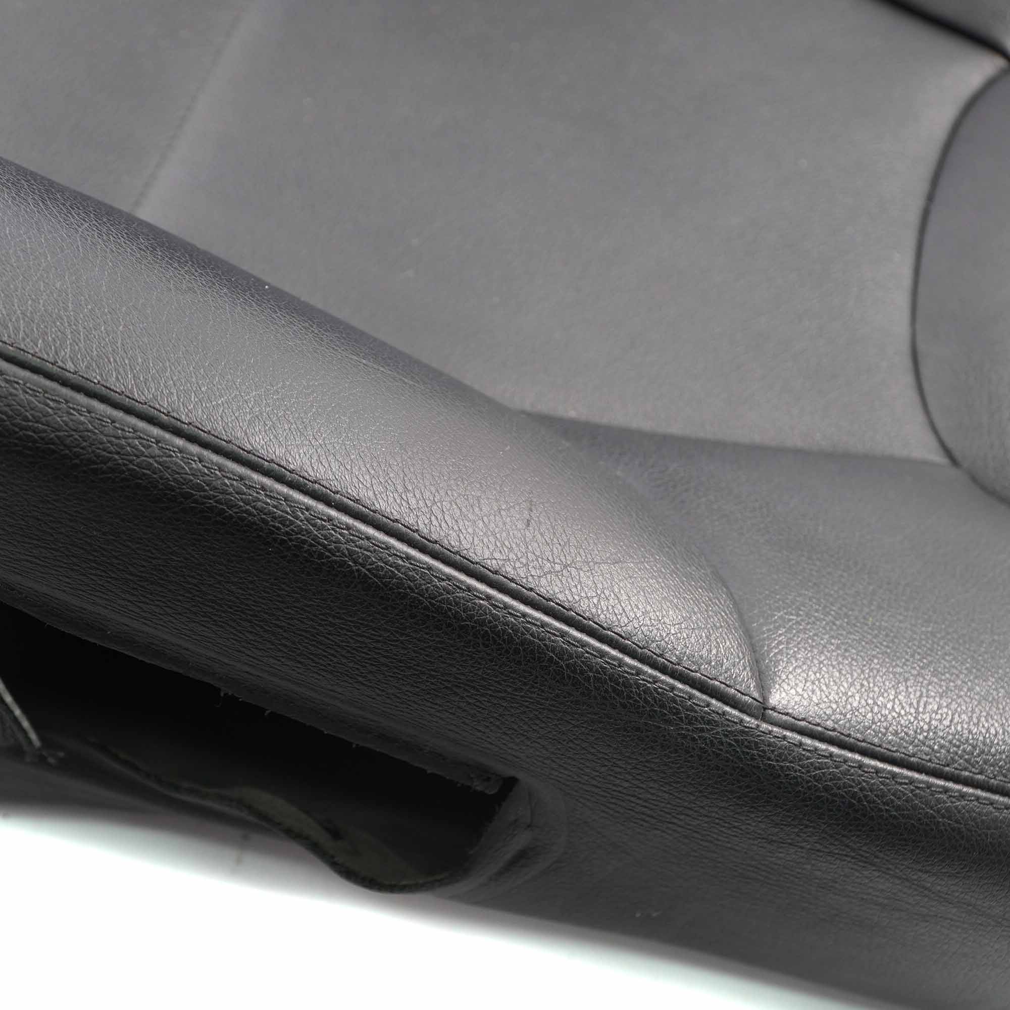 Mercedes W204 Front Seat Backrest Left Sport Seat N/S Heated Cover Black Leather