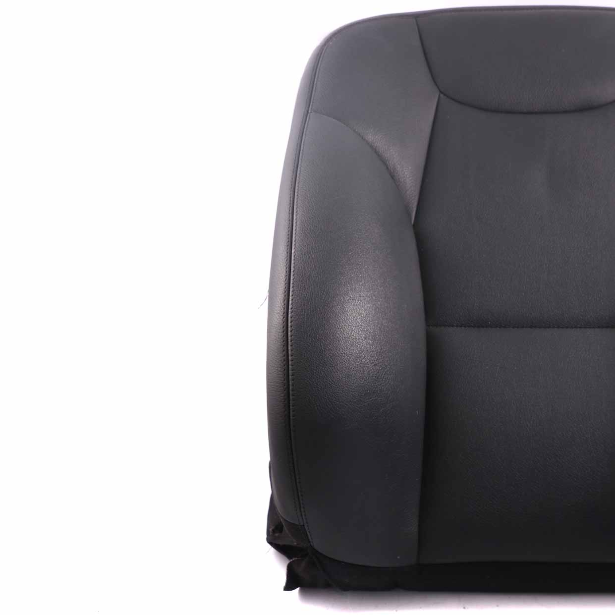 Mercedes W204 Front Seat Backrest Left Sport Seat N/S Cover Black Leather