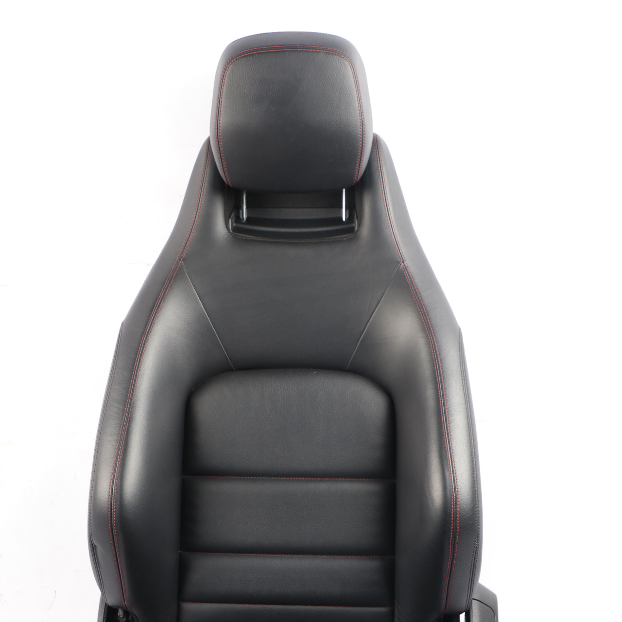 Front Seat Mercedes C204 C207 A207 Left N/S Leather Black Heated Red Threads