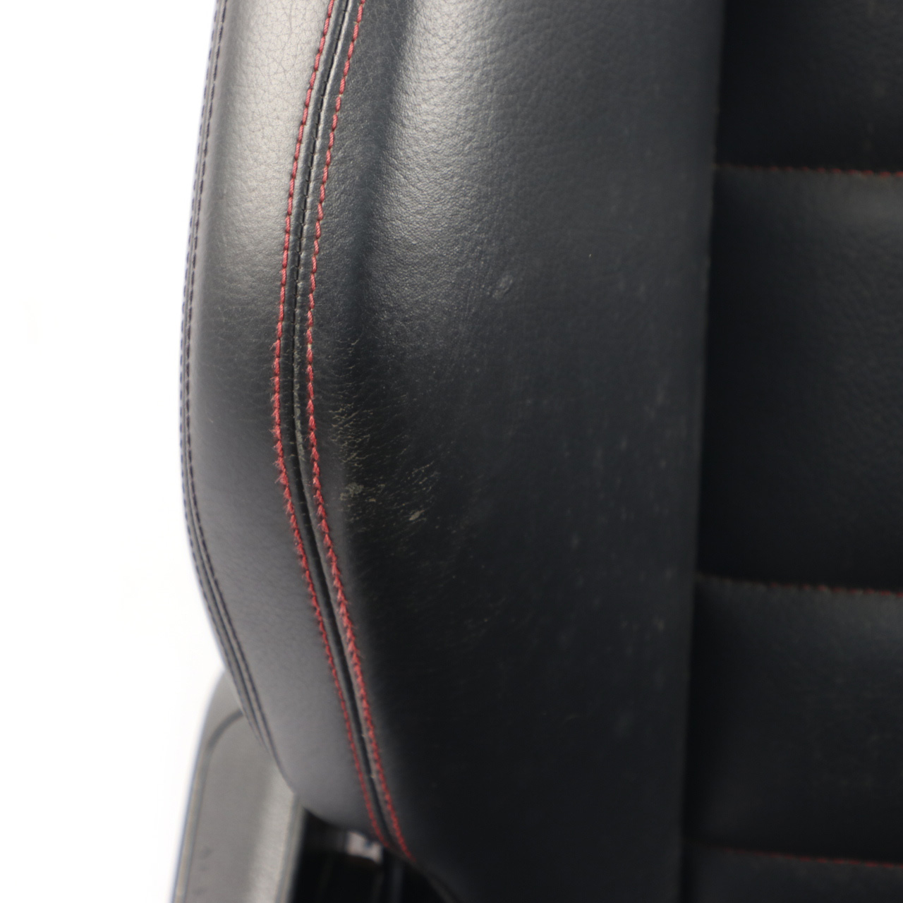 Front Seat Mercedes C204 C207 A207 Right O/S Leather Black Heated Red Threads