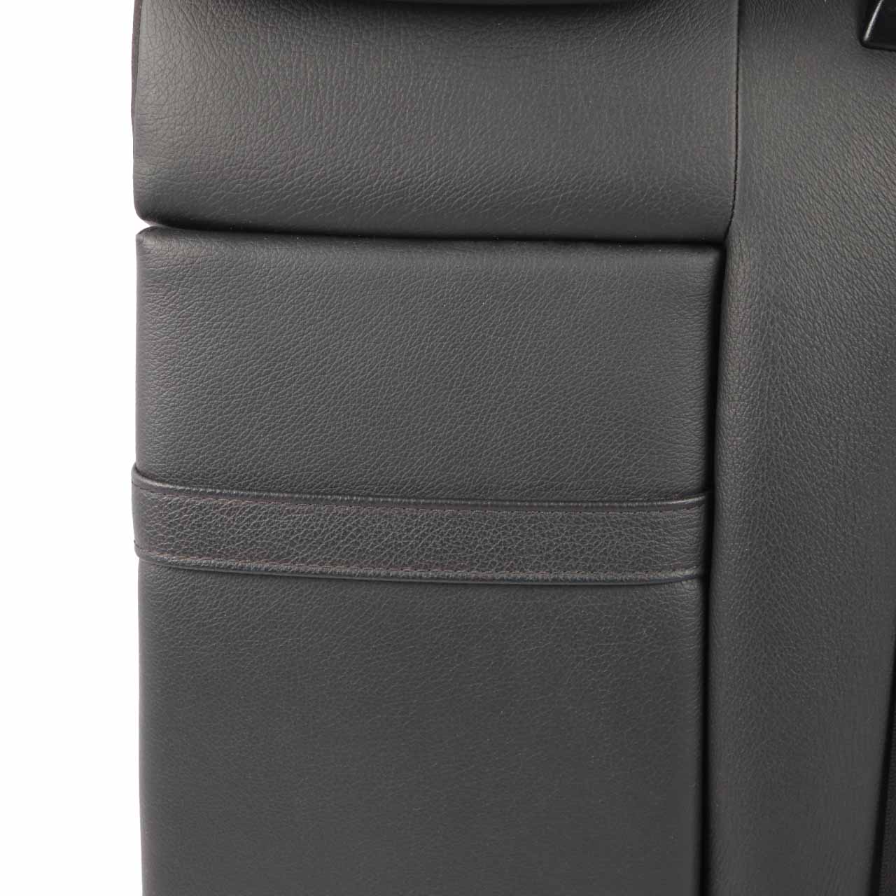 Seat Backrest Mercedes W204 Saloon Rear Left N/S Back Cover Black Leather