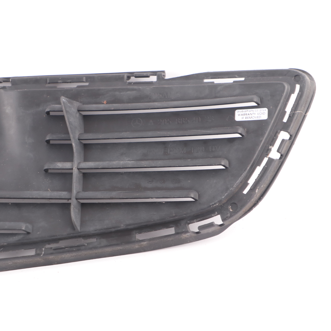 Mercedes W205 Front Bumper Left N/S Lower Grille Cover AMG Package A2058854023