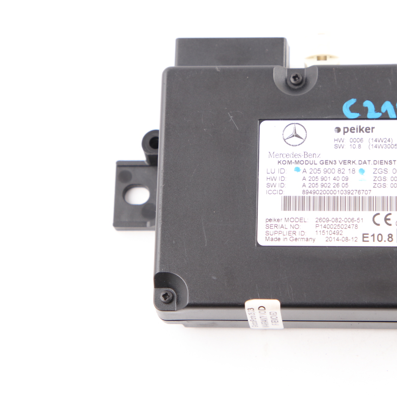 Telematics Module Mercedes W176 W205 W218 Communication Control Unit A2059008218