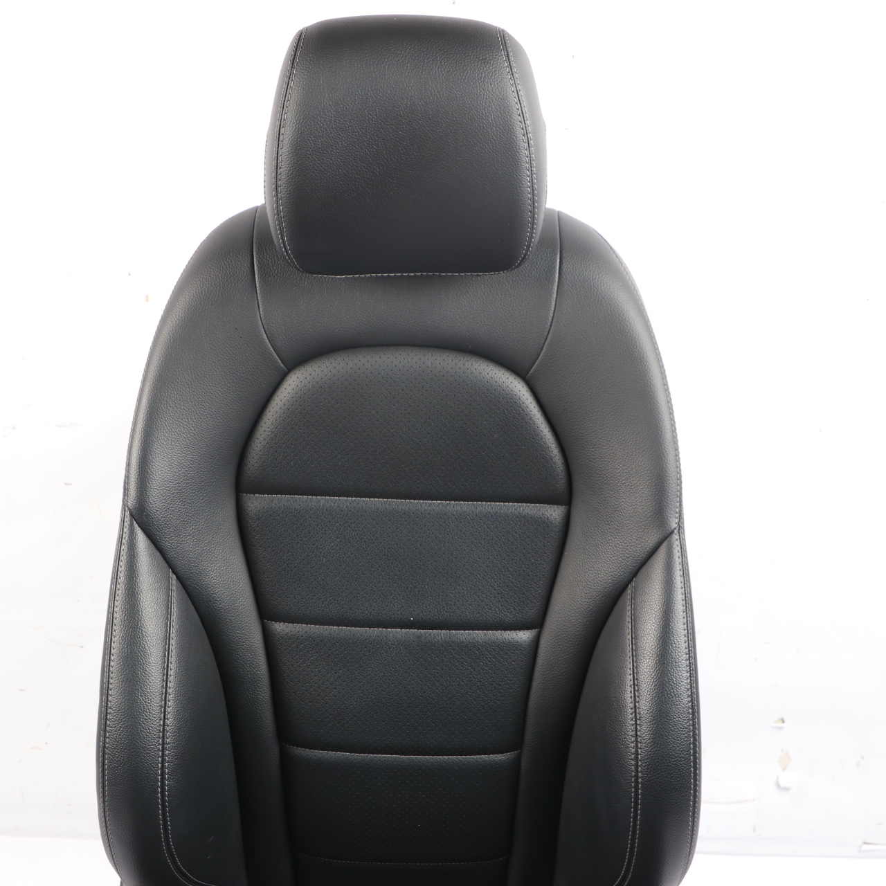 Imiation Leather Seat Mercedes W205 S205 Heated Front Left N/S Black Lumbar