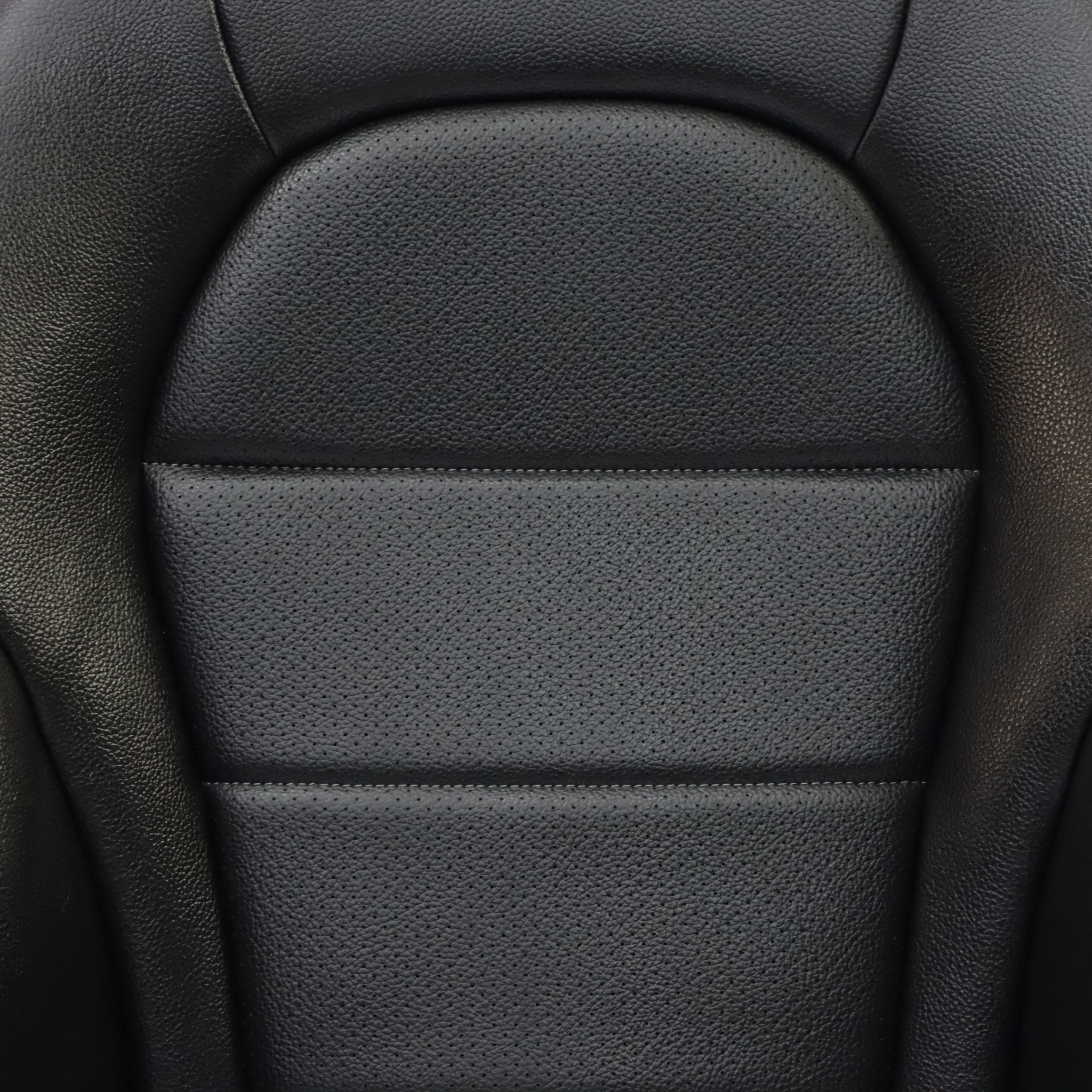 Seat Backrest Mercedes W205 Heated Front Right O/S Black Imitation Leather