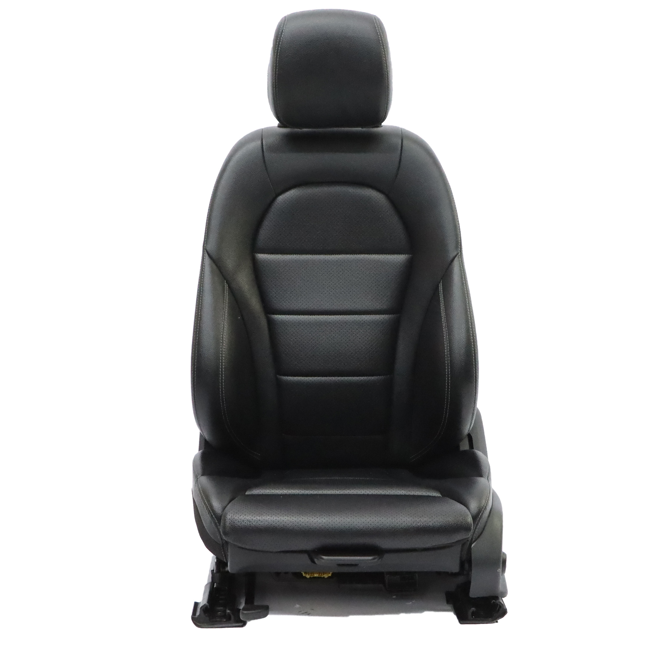 Mercedes W205 S205 Front Left N/S Seat Heated Imiation Leather Black Lumbar