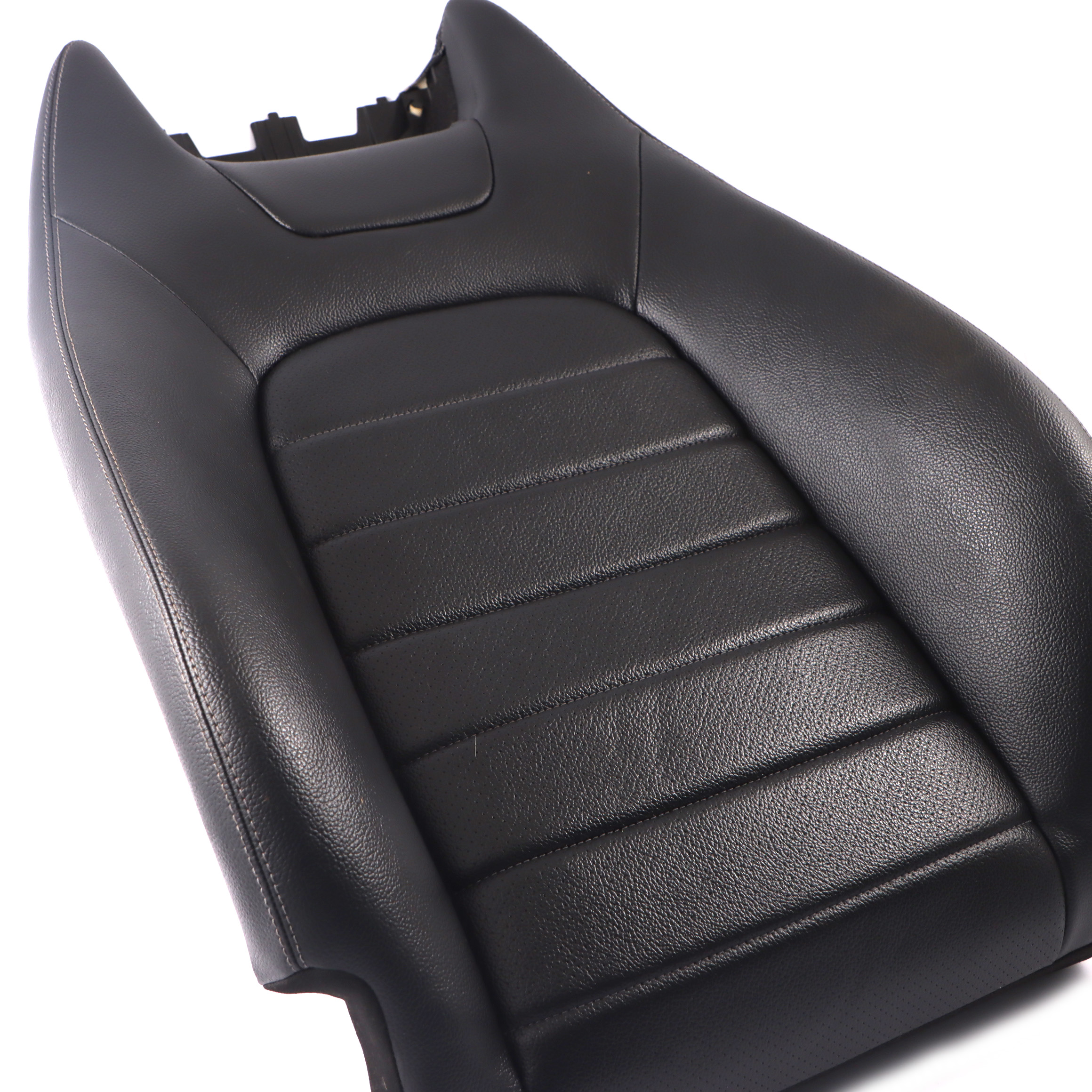 Mercedes C205 Front Seat Backrest Heated Left Right Black Imitation Leather