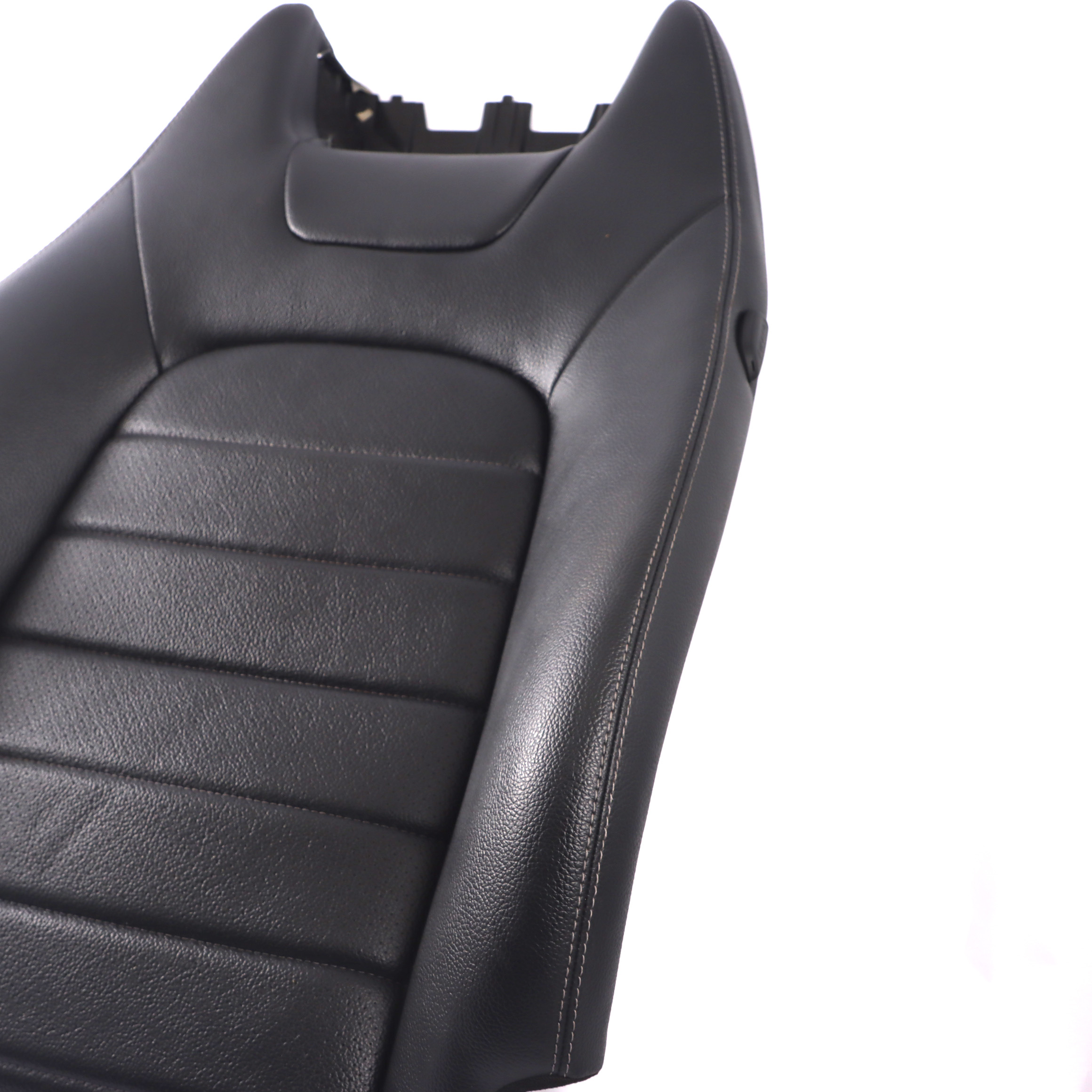 Mercedes C205 Front Seat Backrest Heated Left Right Black Imitation Leather