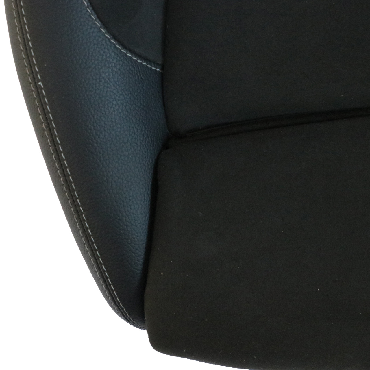 Mercedes C205 Coupe Front Seat Cover Heated Black Cloth Imitation Leather