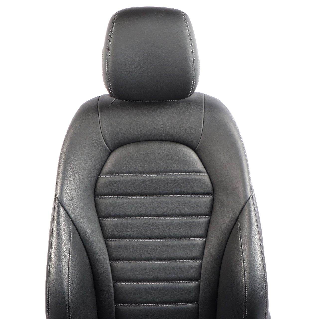 Leather Seat Mercedes W205 S205 Heated AMG Line Front Left N/S Black Electric