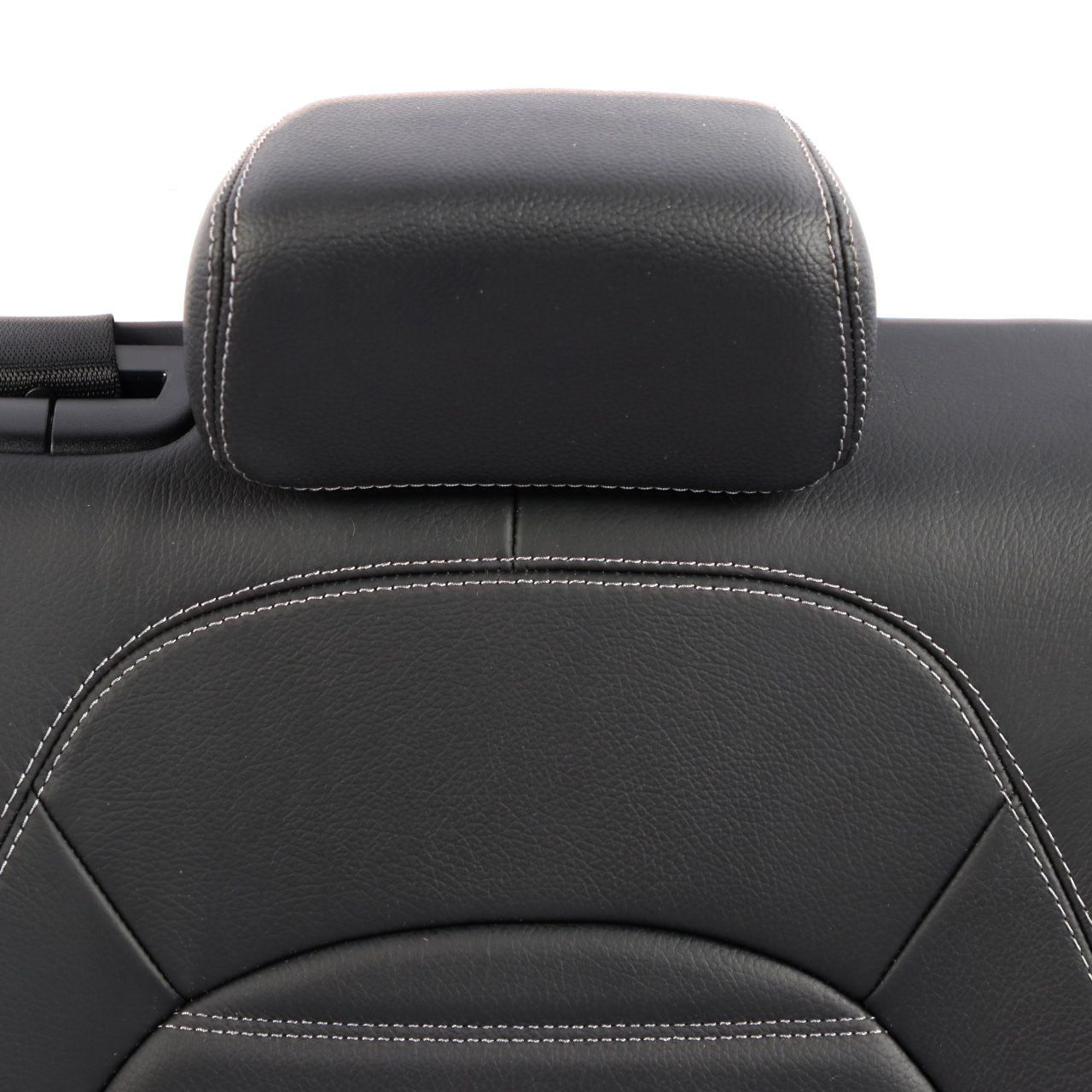 Mercedes W205 Rear Seat Backrest Left N/S Back Cover Trim Panel Black Leather