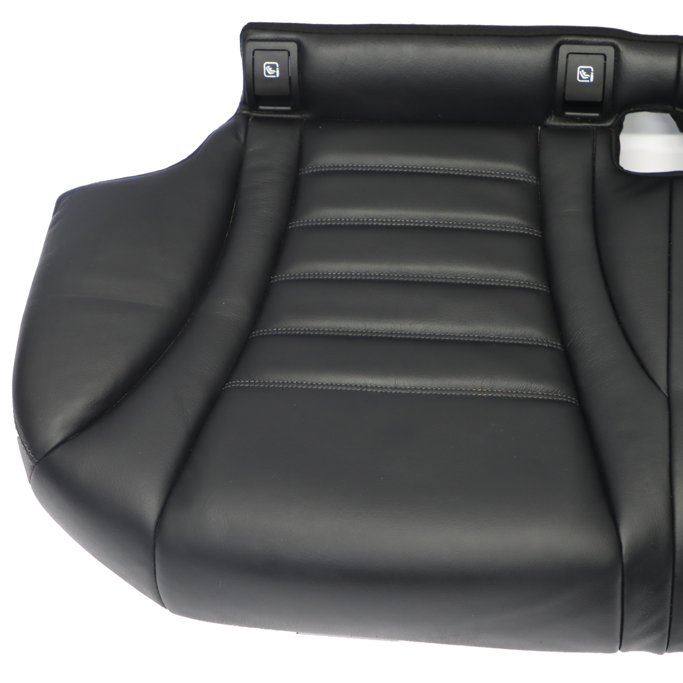 Mercedes W205 Rear Seat Bench Couch Covering Trim Seating Black Leather