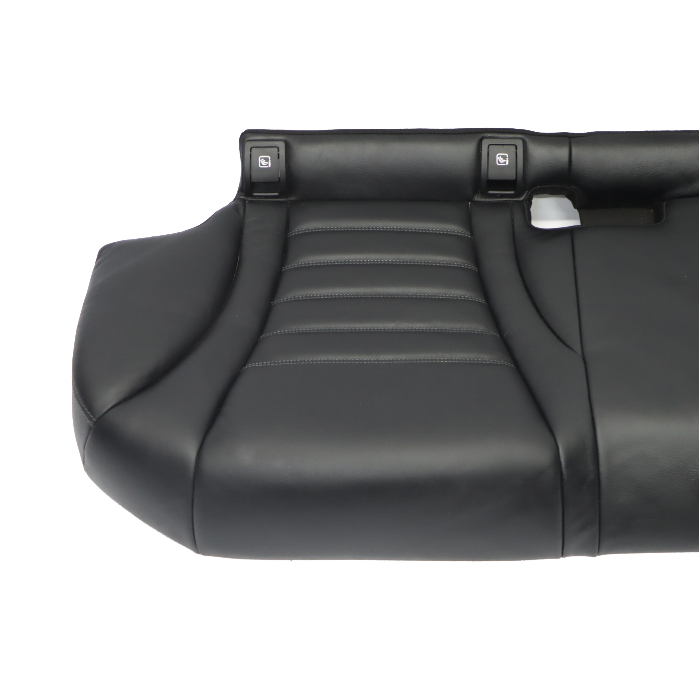 Mercedes W205 Rear Seat Bench Couch Covering Trim Seating Black Leather