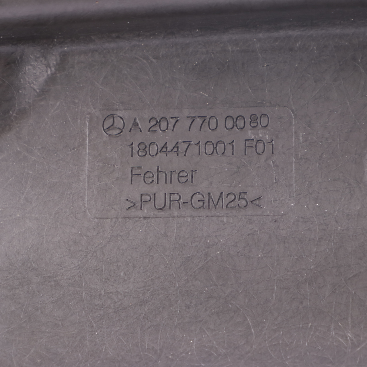 Mercedes A207 Folding Top Roof Front Covering Panel Cover A2077700080