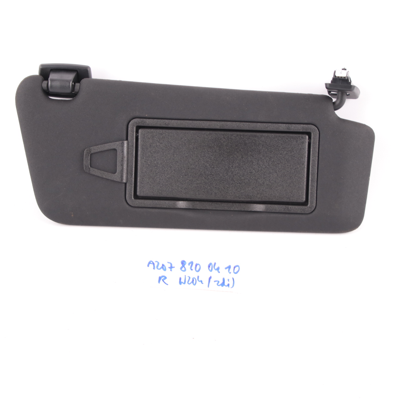 Sun Visor Mercedes W204 O/S Right Mirror Trim Panel Sun Visor Black A2078100410