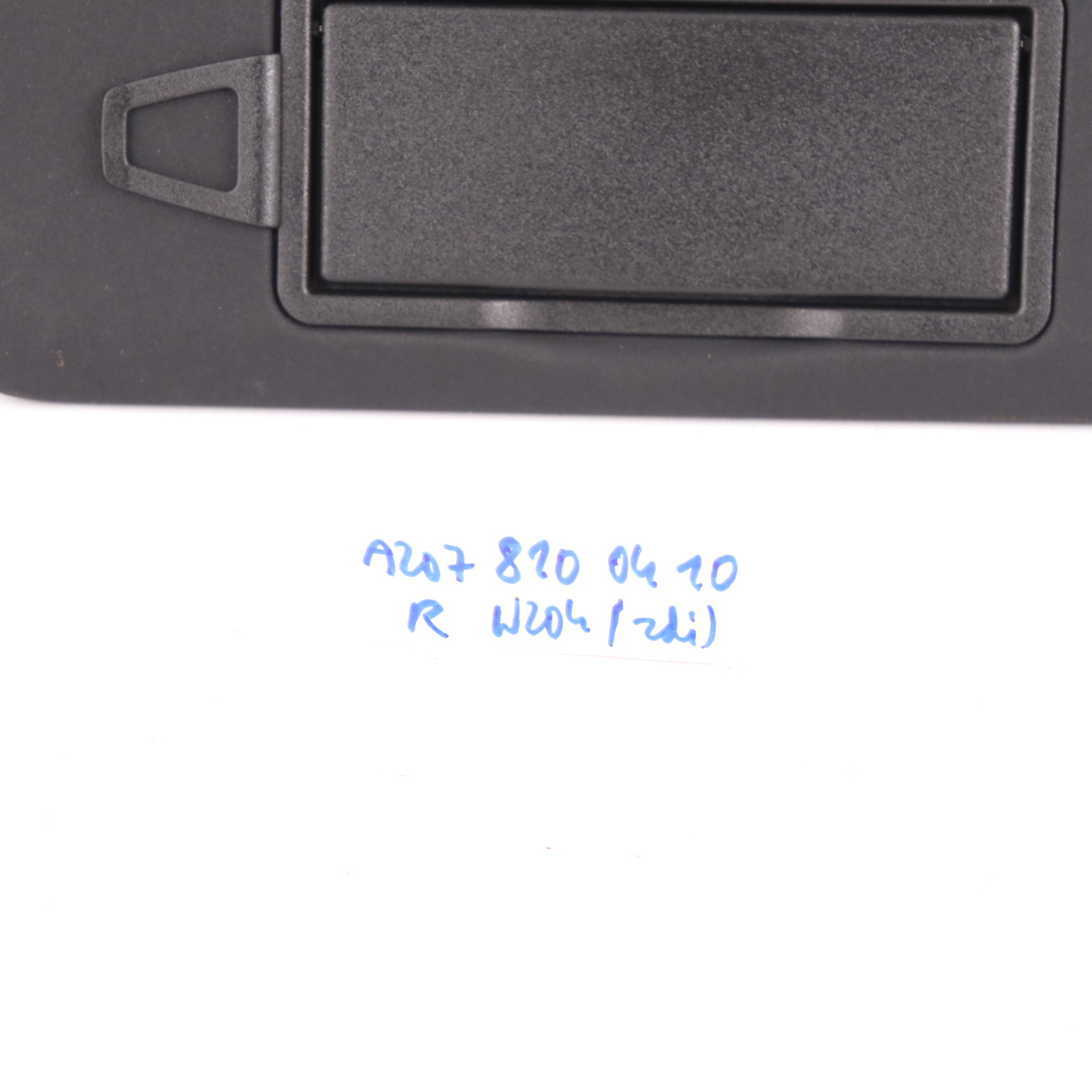 Sun Visor Mercedes W204 O/S Right Mirror Trim Panel Sun Visor Black A2078100410