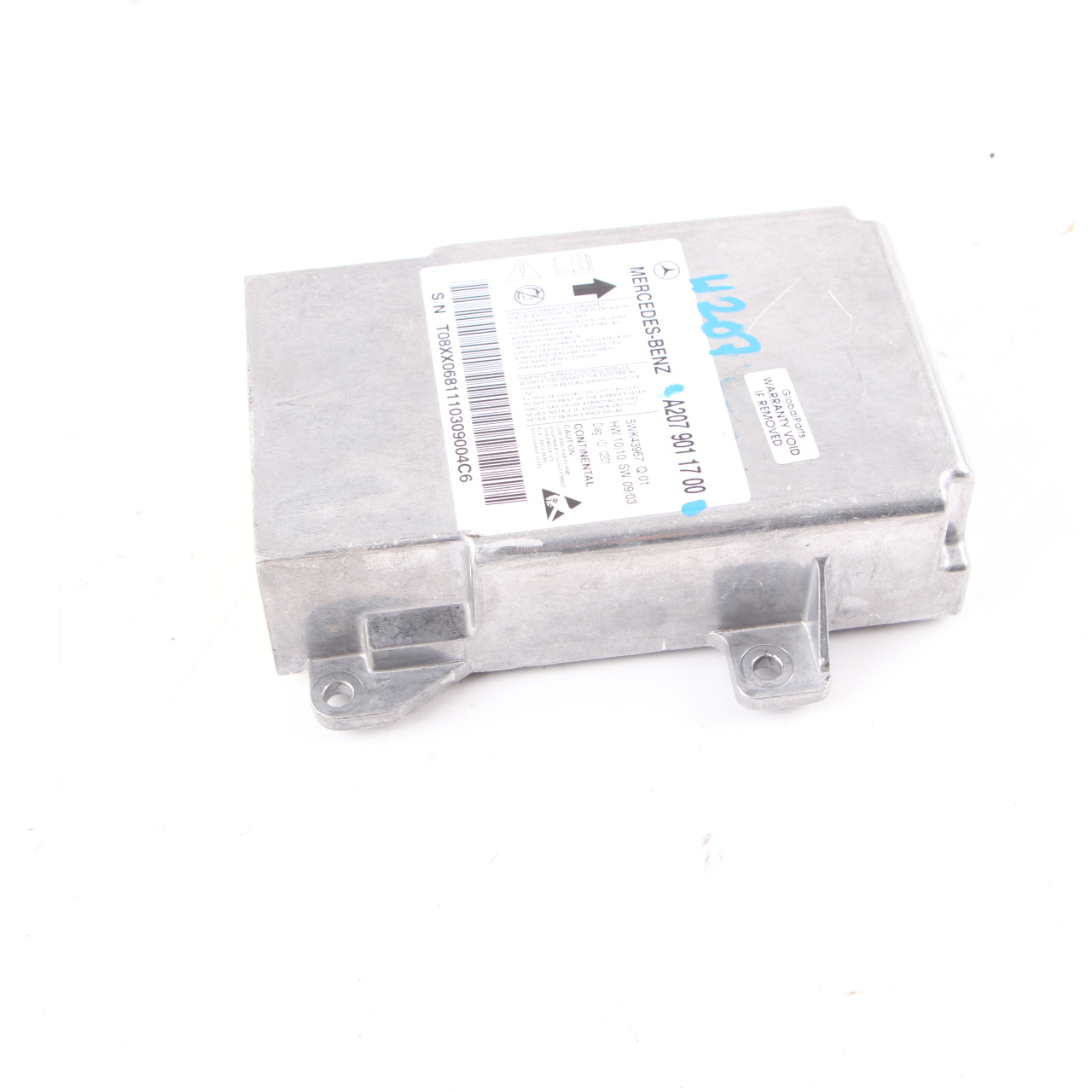 Airbag Module Mercedes W204 W207 Air Bag SRS Control Unit ECU A2079011700