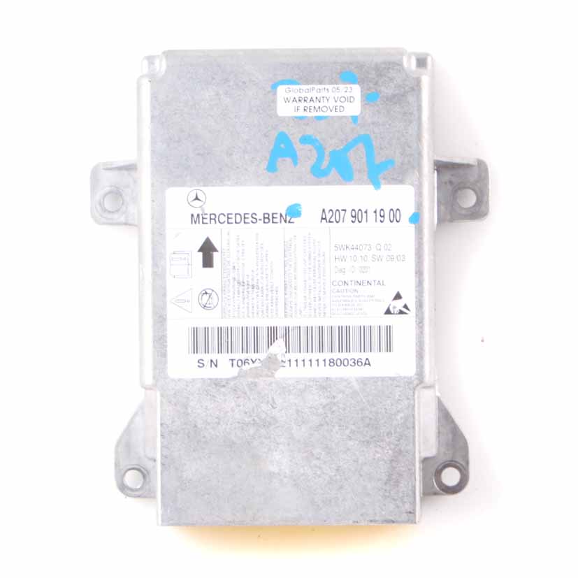 Air Bag Module Mercedes W207 A207 Control Unit ECU Airbag Sensor A2079011900