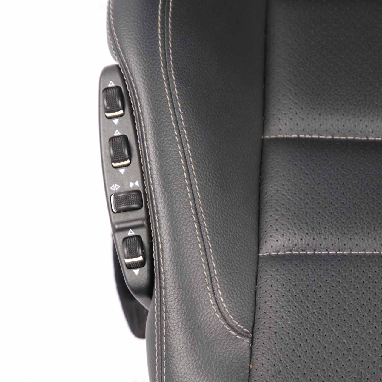 Front Seat Mercedes W207 A207 Coupe Left N/S Heated Leather Black Multicontour