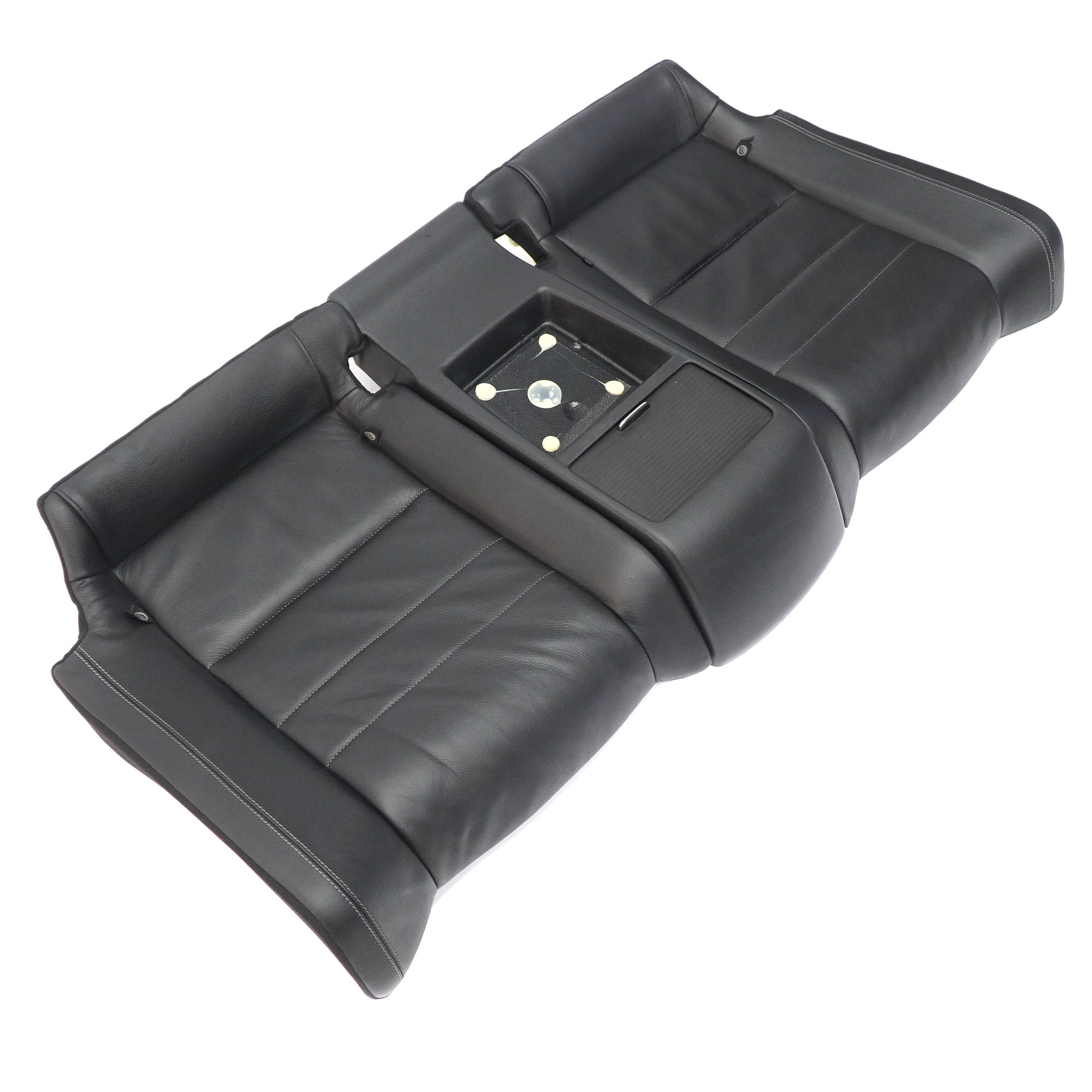 Rear Seat Bench Mercedes C207 W207 Coupe Couch Seat Covering Black Leather