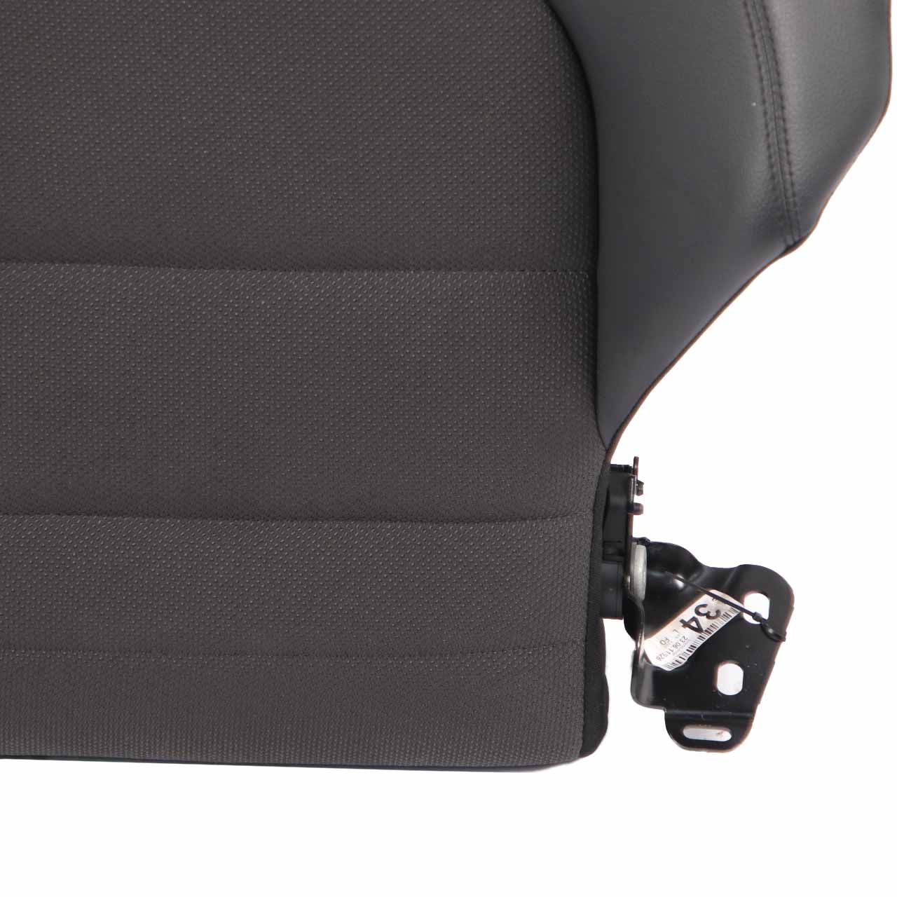 Seat Backrest Mercedes C204 C207 Rear Left N/S Cover Black Cloth Leather