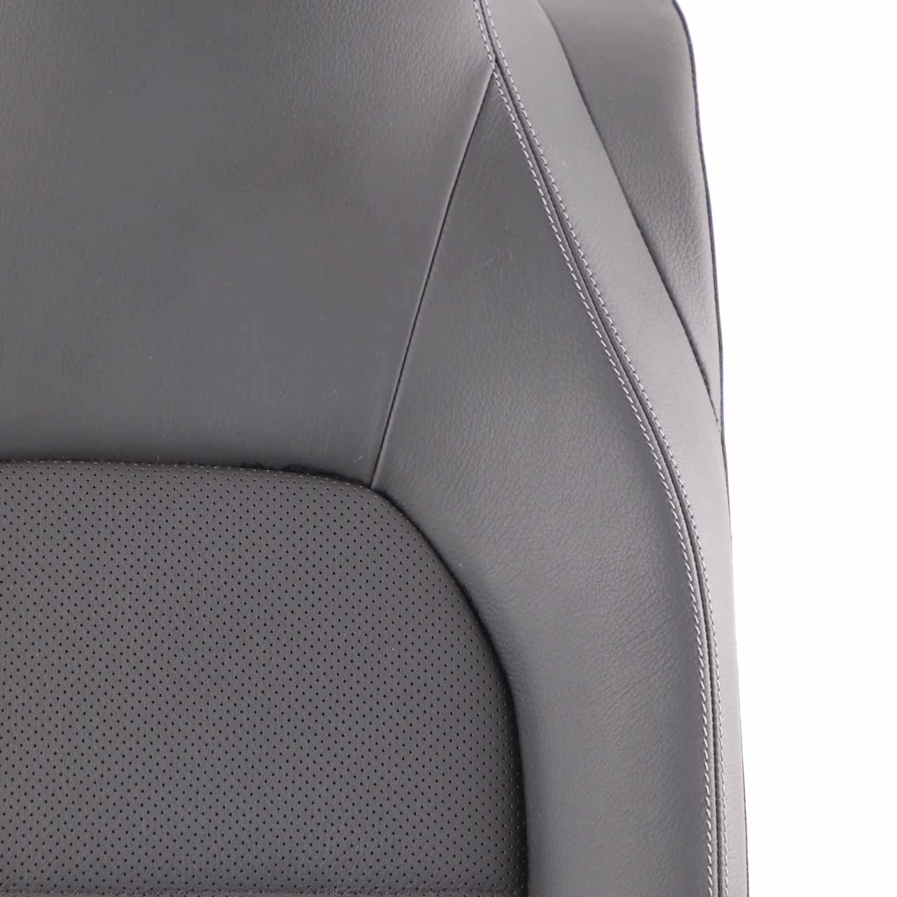 Seat Backrest Mercedes C204 C207 Rear Right O/S Cover Black Anthracite Leather