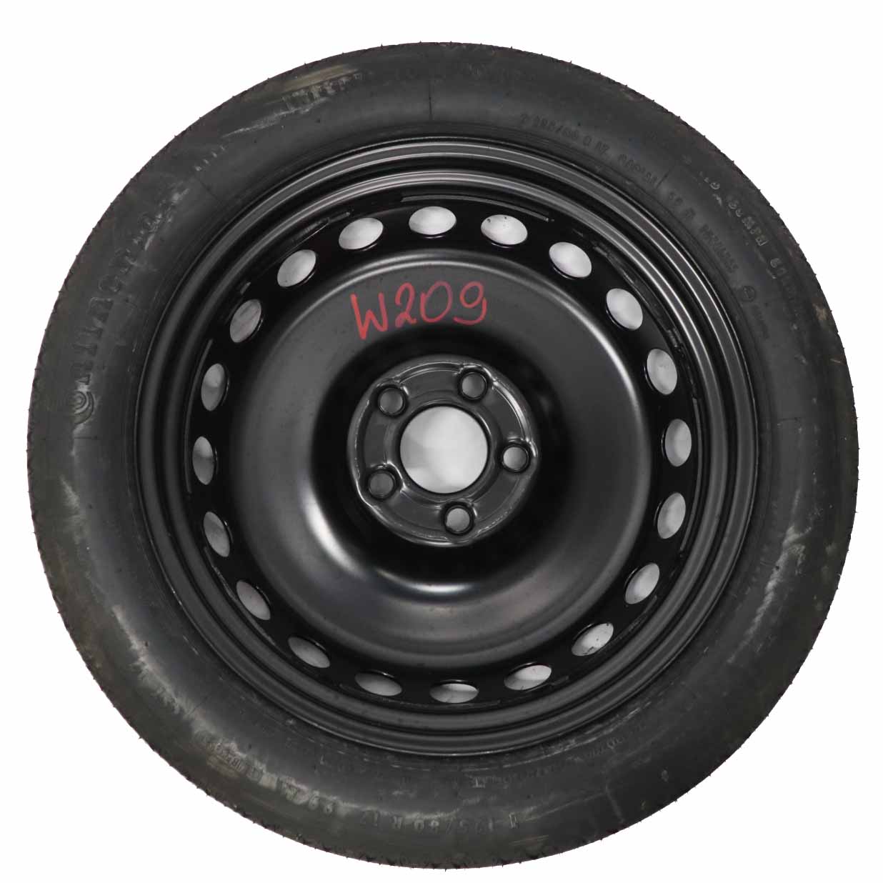 Mercedes W203 C209 Spare Wheel Steel Tyre R16 7J ET:37 125/80 A2094000302