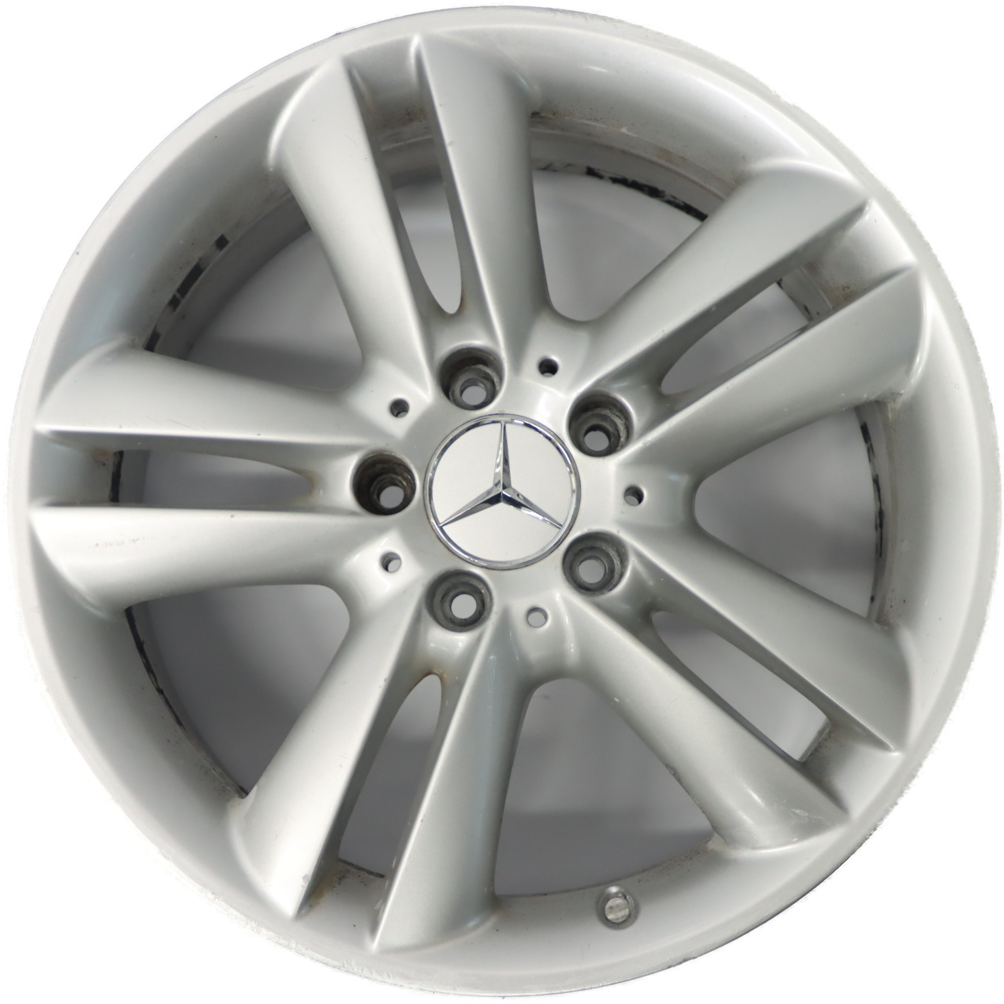 Mercedes C209 Silver Alloy Wheel Rim Double Spoke 17" 7.5J ET:36 A2094014102