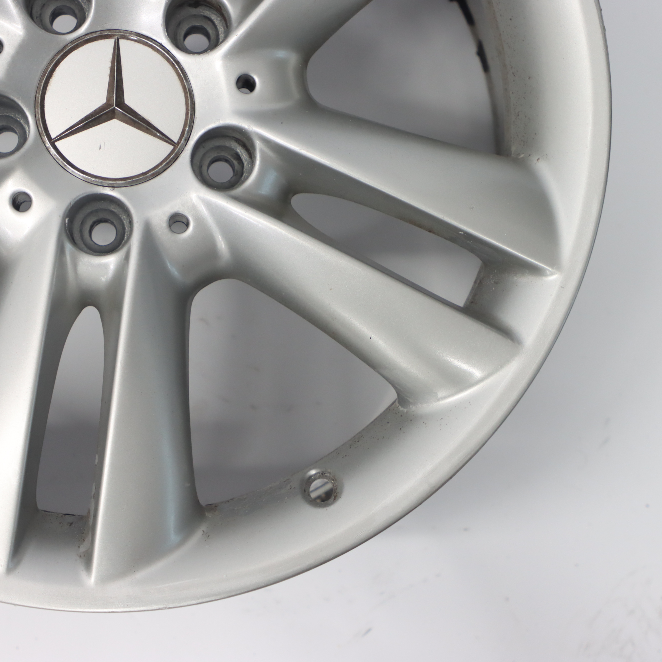 Mercedes C209 Silver Alloy Wheel Rim Double Spoke 17" 7.5J ET:36 A2094014102