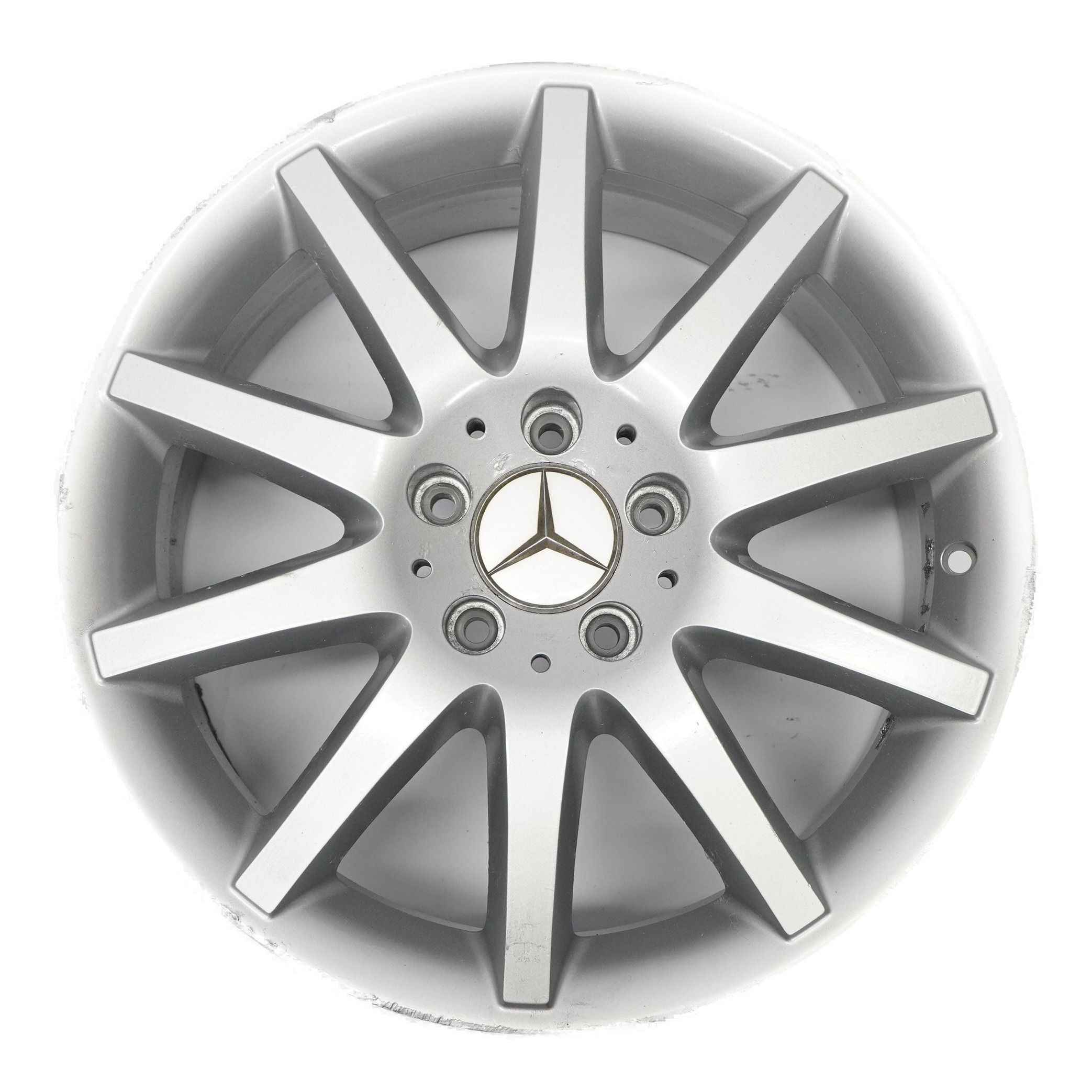 Mercedes C209 Silver Alloy Wheel Rim Double Spoke 17" 7.5J ET:36 A2094014402