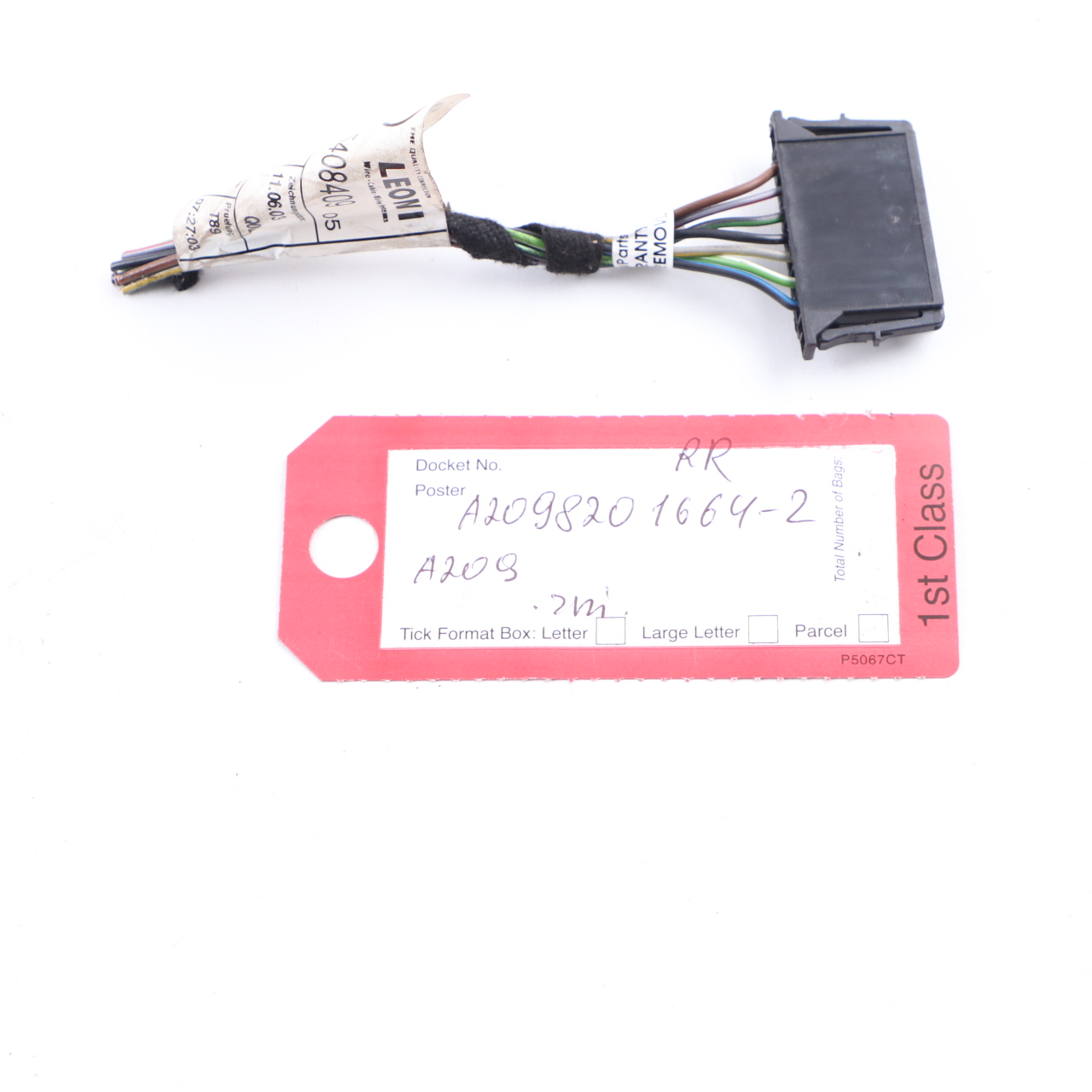 Mercedes C209 Lamp Rear Right Tail Light Plug Wiring A0435456620