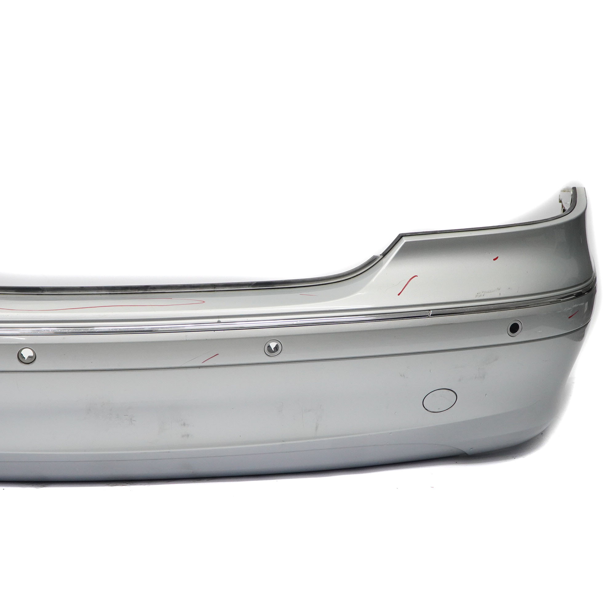 Mercedes W209 Rear Bumper Trim Panel Covering Iridium Silver Metallic - 775