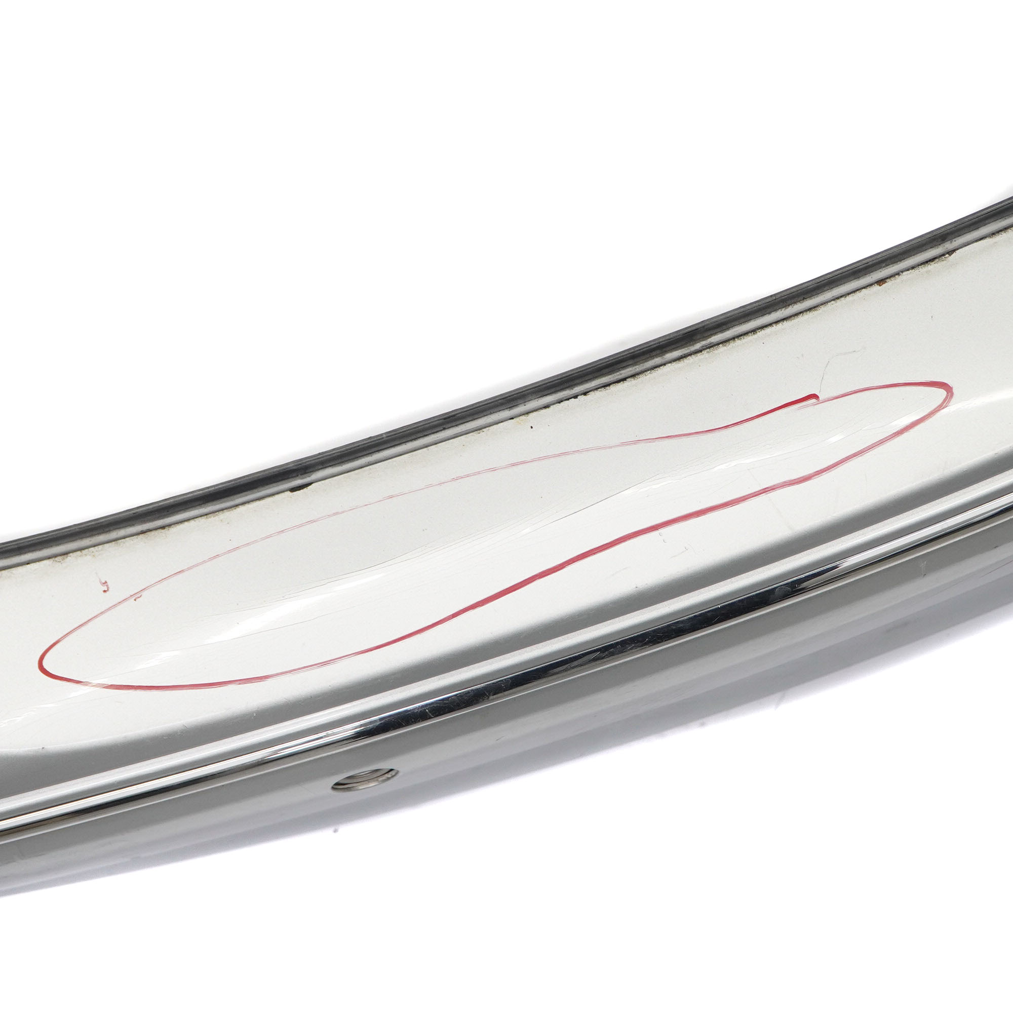 Mercedes W209 Rear Bumper Trim Panel Covering Iridium Silver Metallic - 775