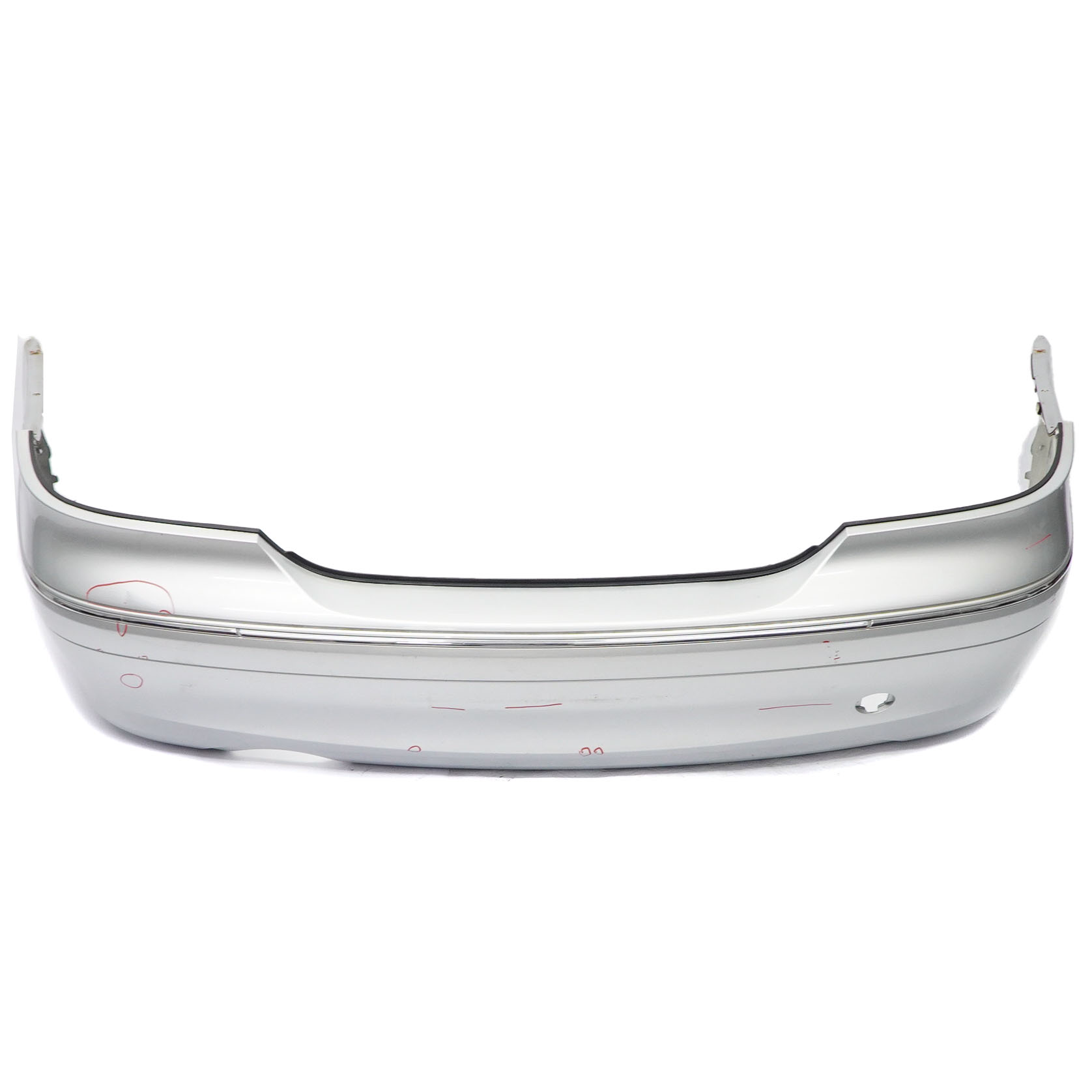 Mercedes W209 Rear Bumper Trim Panel Covering Iridium Silver Metallic - 775