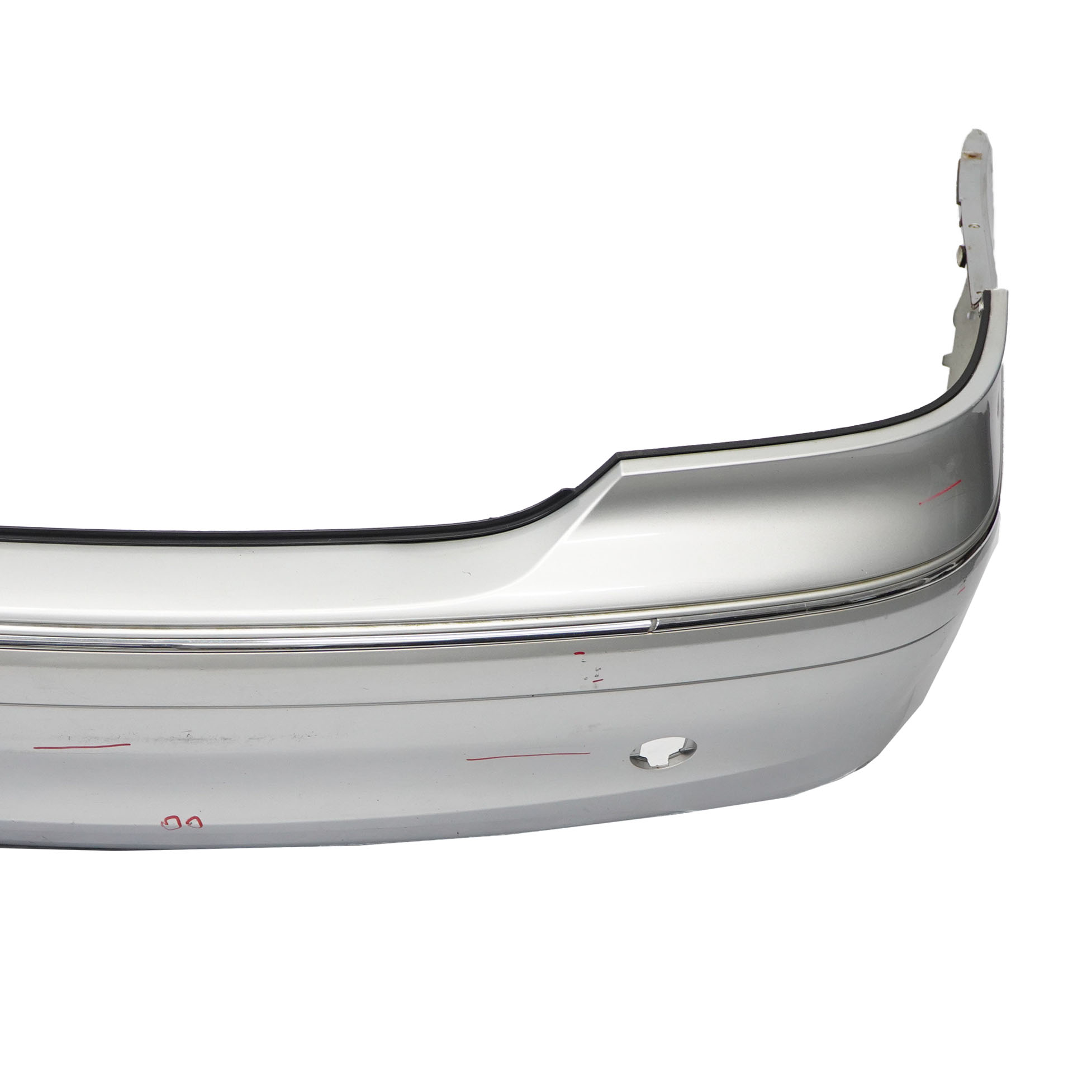 Mercedes W209 Rear Bumper Trim Panel Covering Iridium Silver Metallic - 775