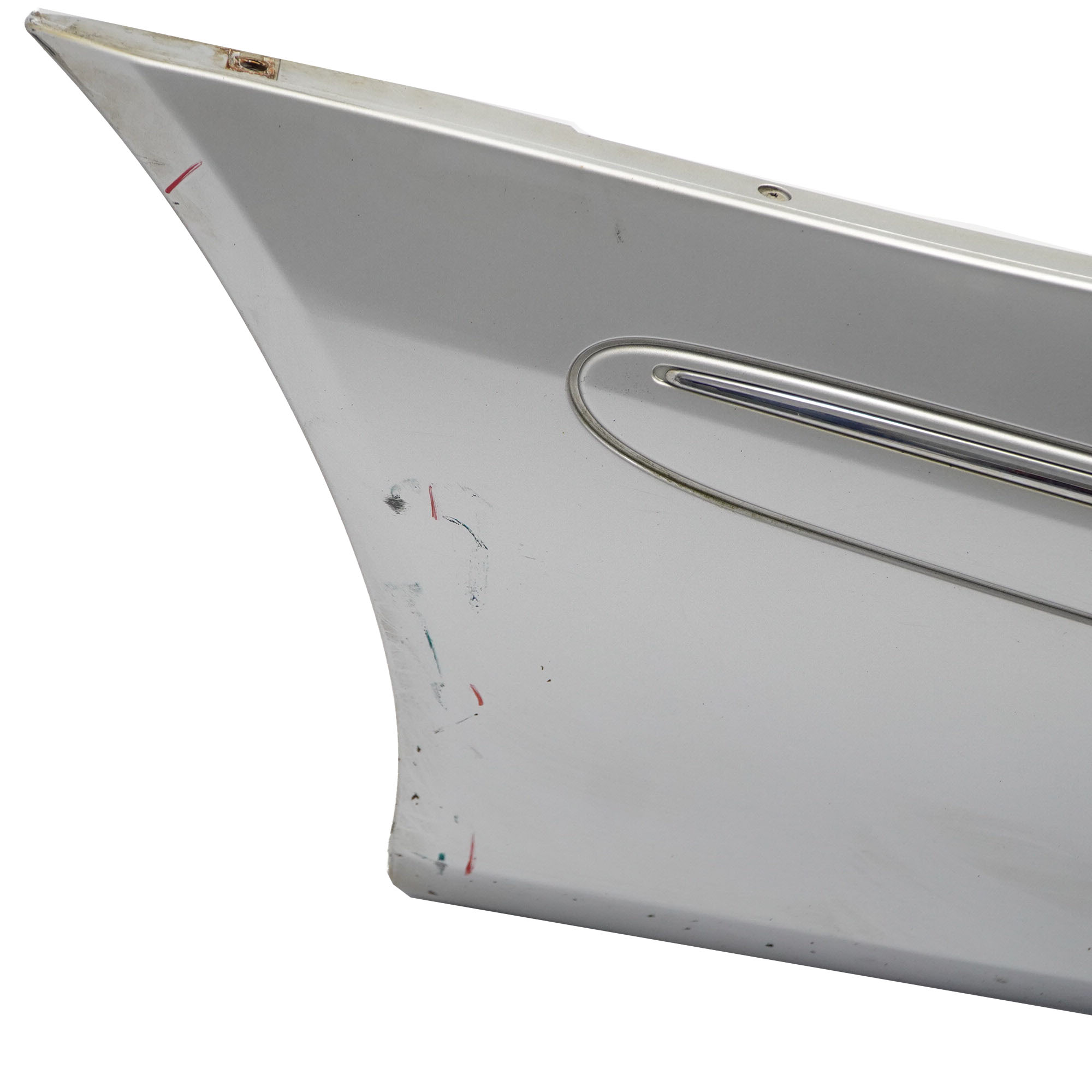 Mercedes W209 Rear Bumper Trim Panel Covering Iridium Silver Metallic - 775