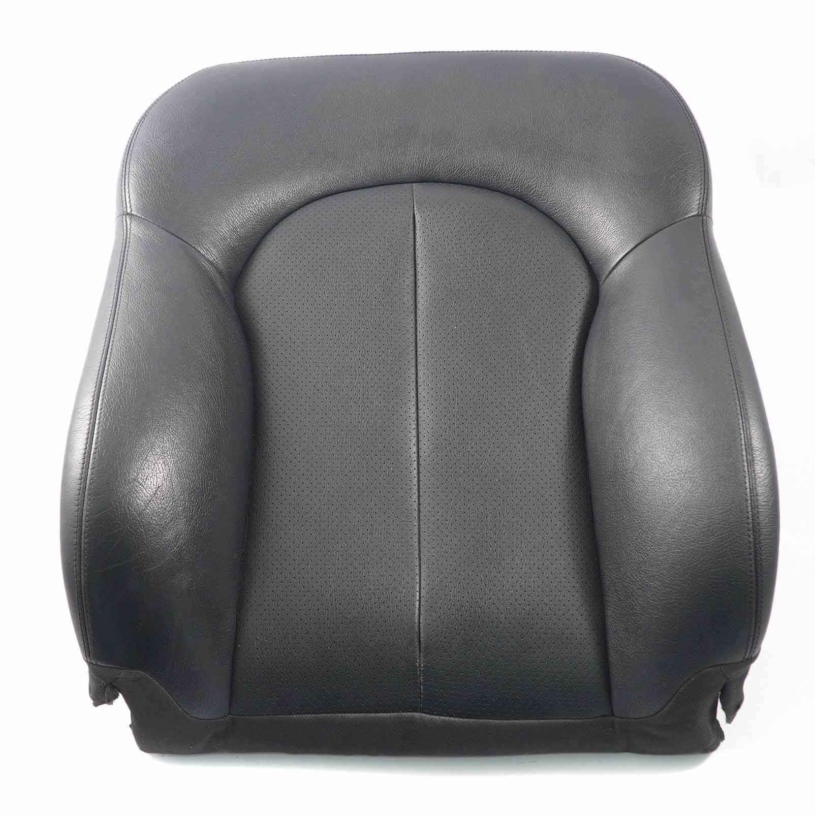 Mercedes C209 Front Seat Cover Heated Backrest Black Leather Right O/S