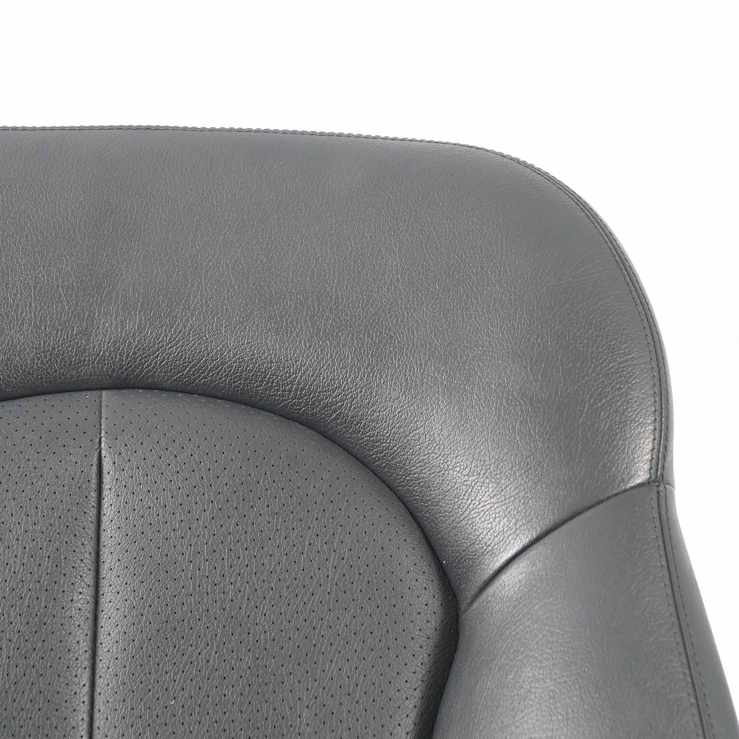 Mercedes C209 Front Seat Cover Heated Backrest Black Leather Right O/S