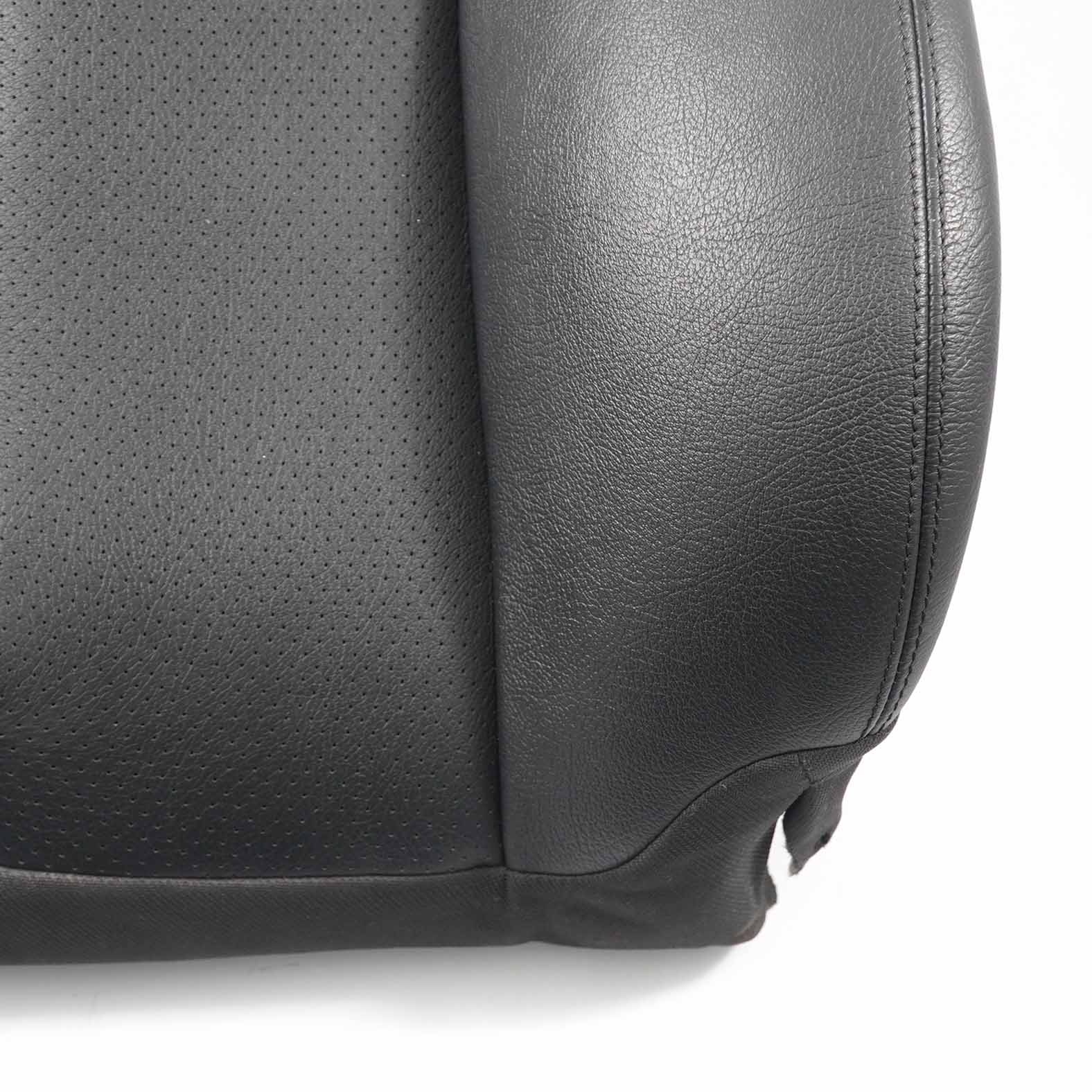 Mercedes C209 Front Seat Cover Heated Backrest Black Leather Right O/S