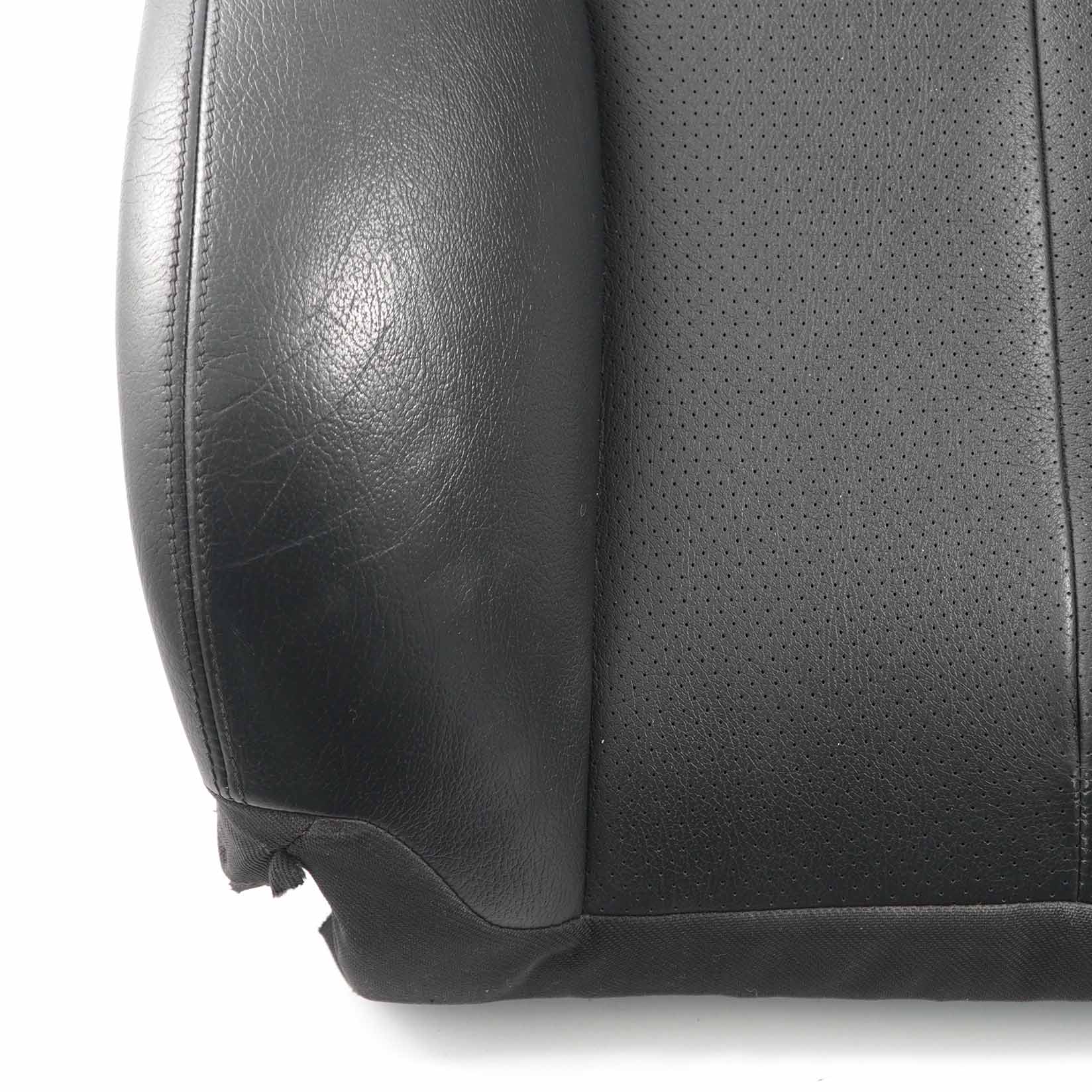 Mercedes C209 Front Seat Cover Heated Backrest Black Leather Right O/S