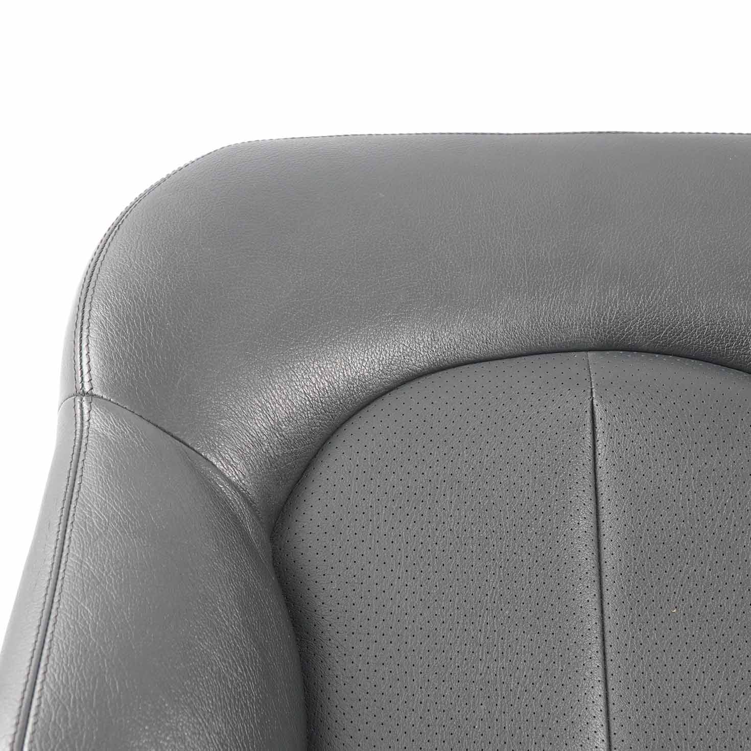 Mercedes C209 Front Seat Cover Heated Backrest Black Leather Right O/S