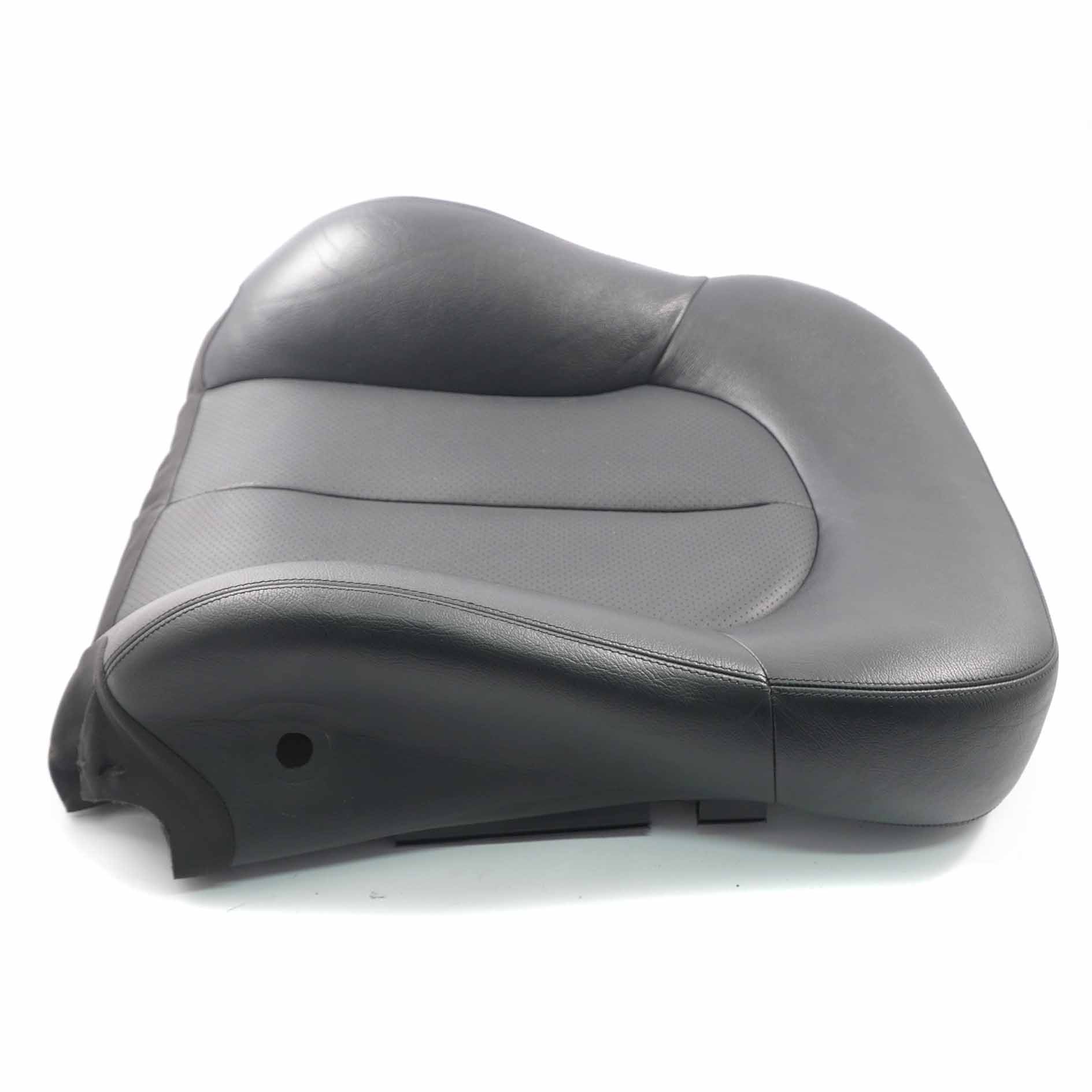 Mercedes C209 Front Seat Cover Heated Backrest Black Leather Right O/S