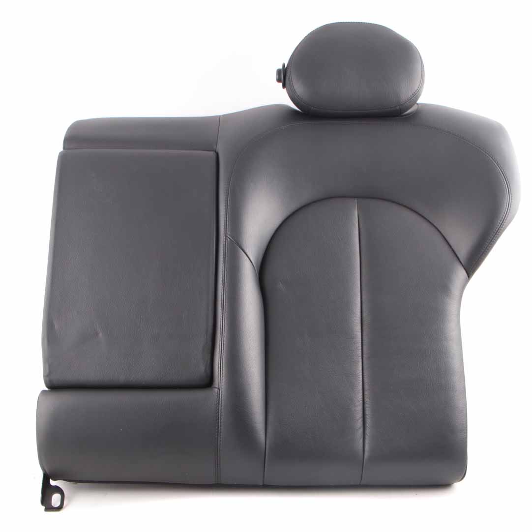 Mercedes C209 Seat Backrest Rear Left N/S Back Cover Leather Nappa Black