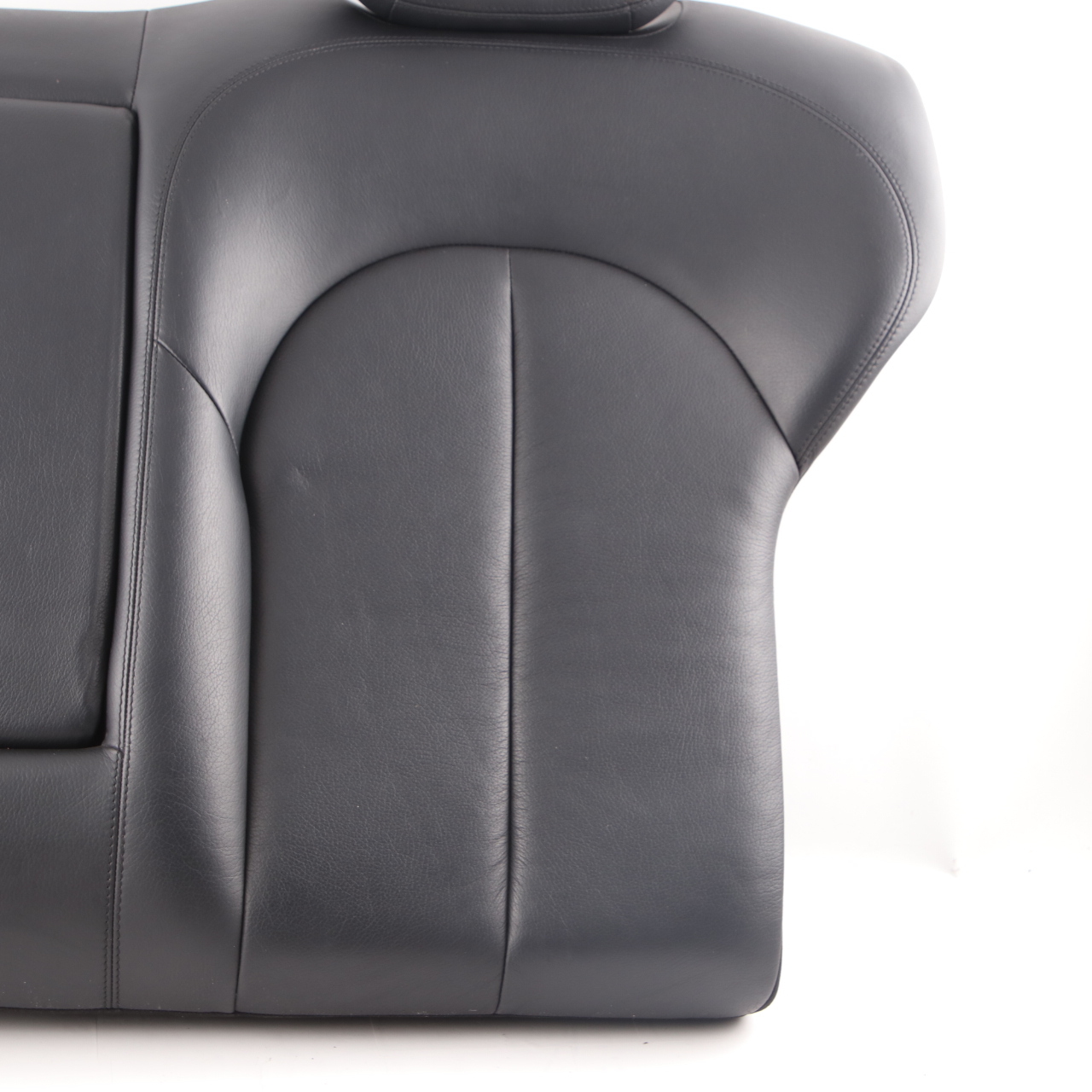 Mercedes C209 Seat Backrest Rear Left N/S Back Cover Leather Nappa Black