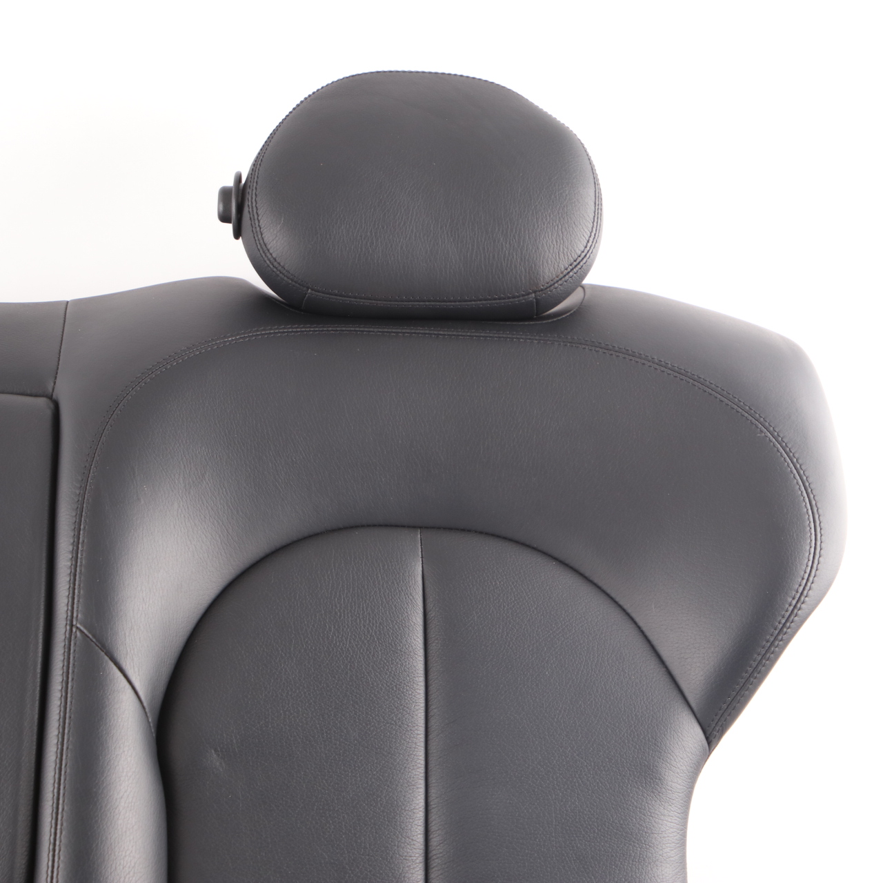 Mercedes C209 Seat Backrest Rear Left N/S Back Cover Leather Nappa Black